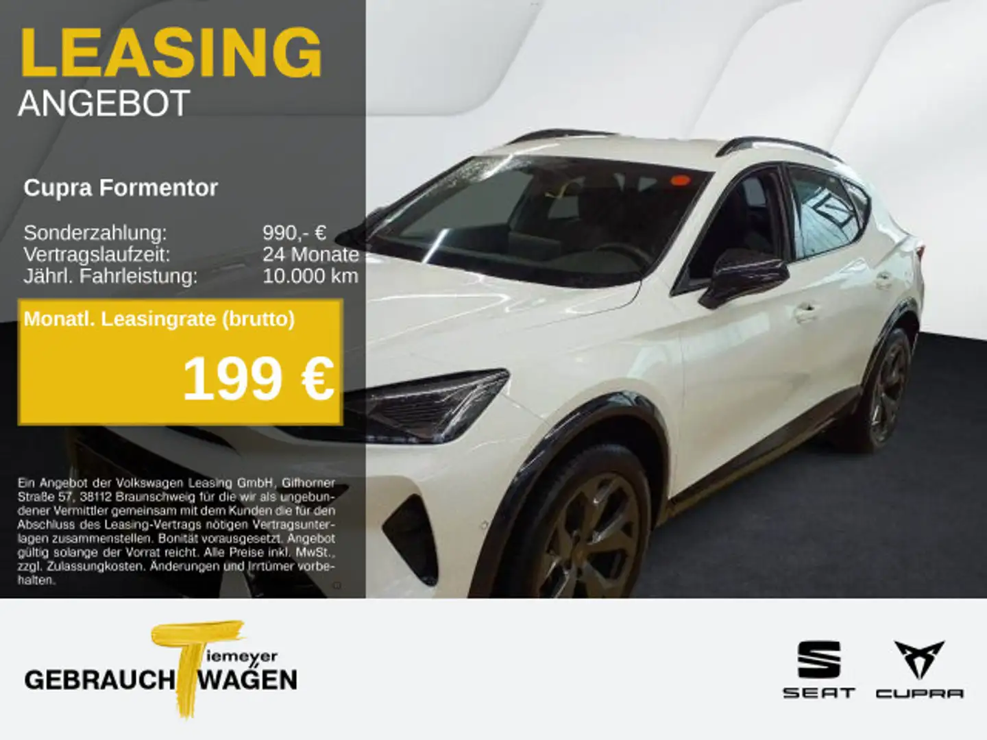 CUPRA Formentor 1.5 eTSI DSG SIDe-ASSIST SUPERSPORT 36 Weiß - 1