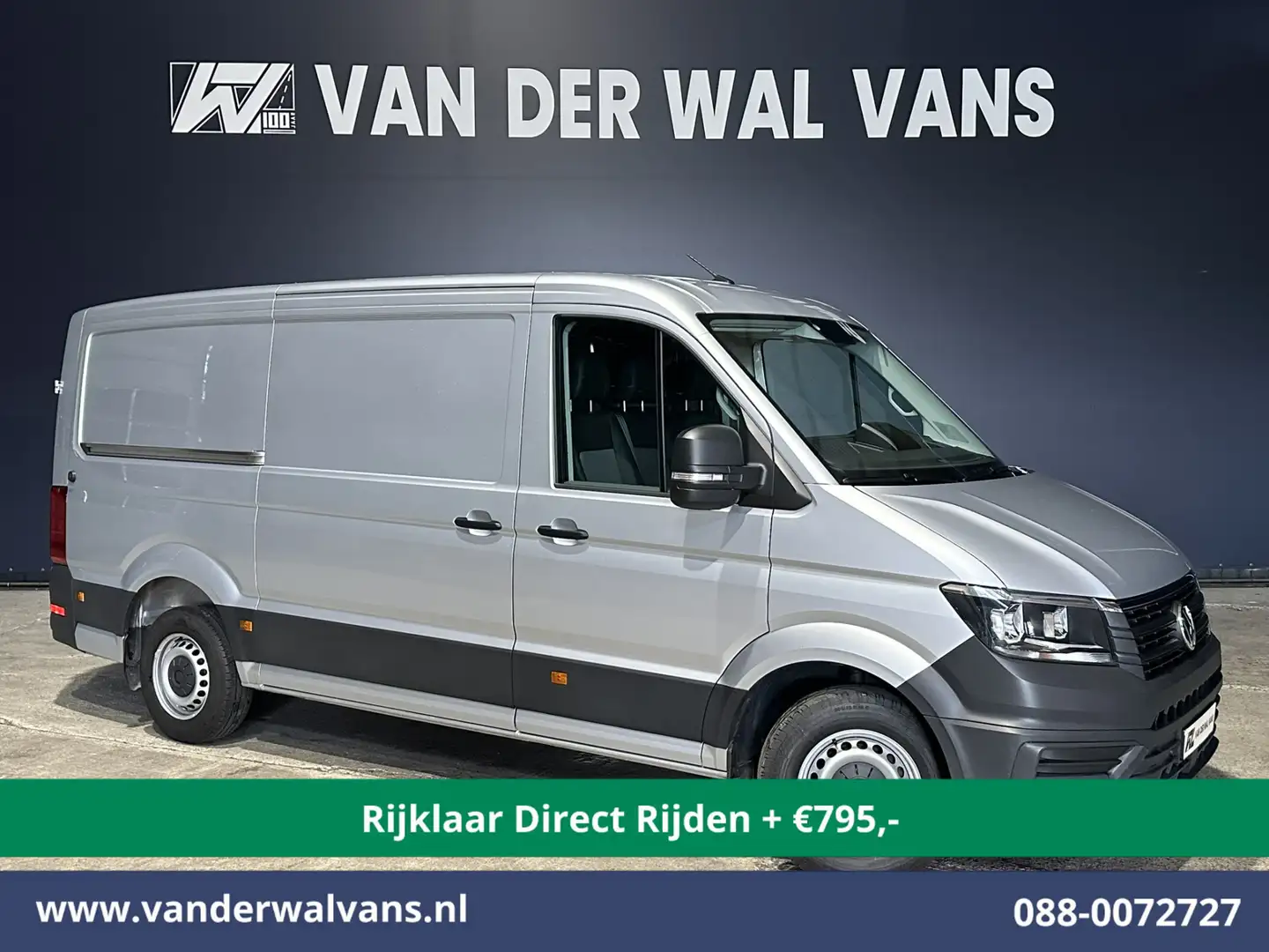 Volkswagen Crafter 2.0 TDI 177pk Automaat L3H2 L2H1 Euro6 *Rijklaar D Argent - 1