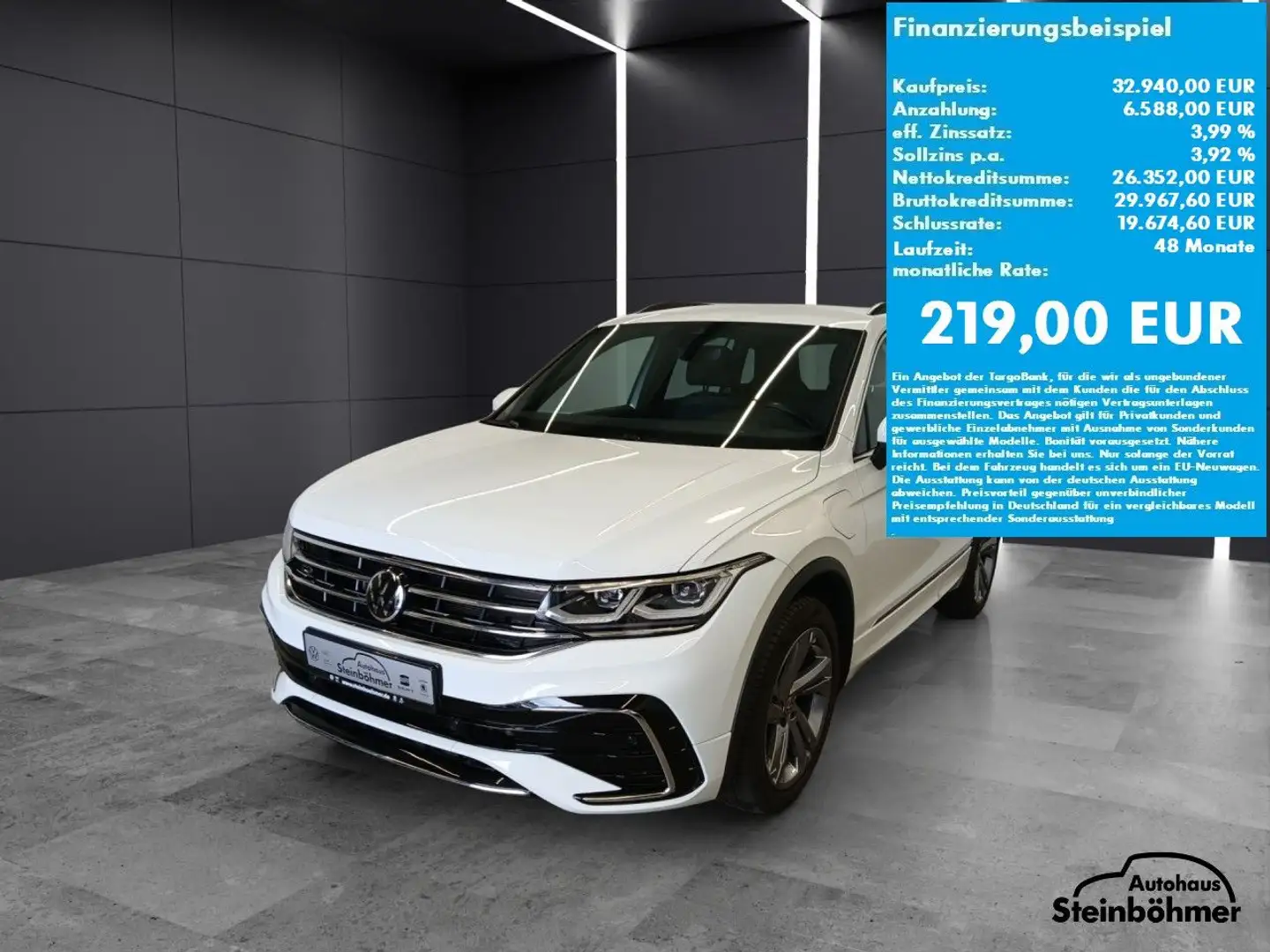 Volkswagen Tiguan R-Line 1.4TSI DSG LED NAV AHK SHZ Rear View Bianco - 2