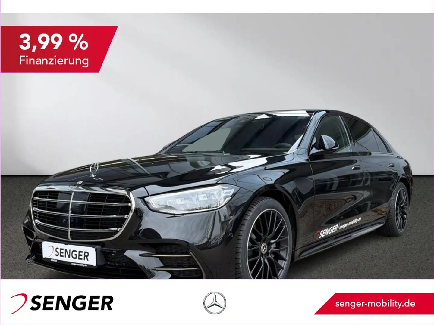 Mercedes-Benz S 450 d 4M lang AMG Night Airmatic Pano Distron. Negro - 1