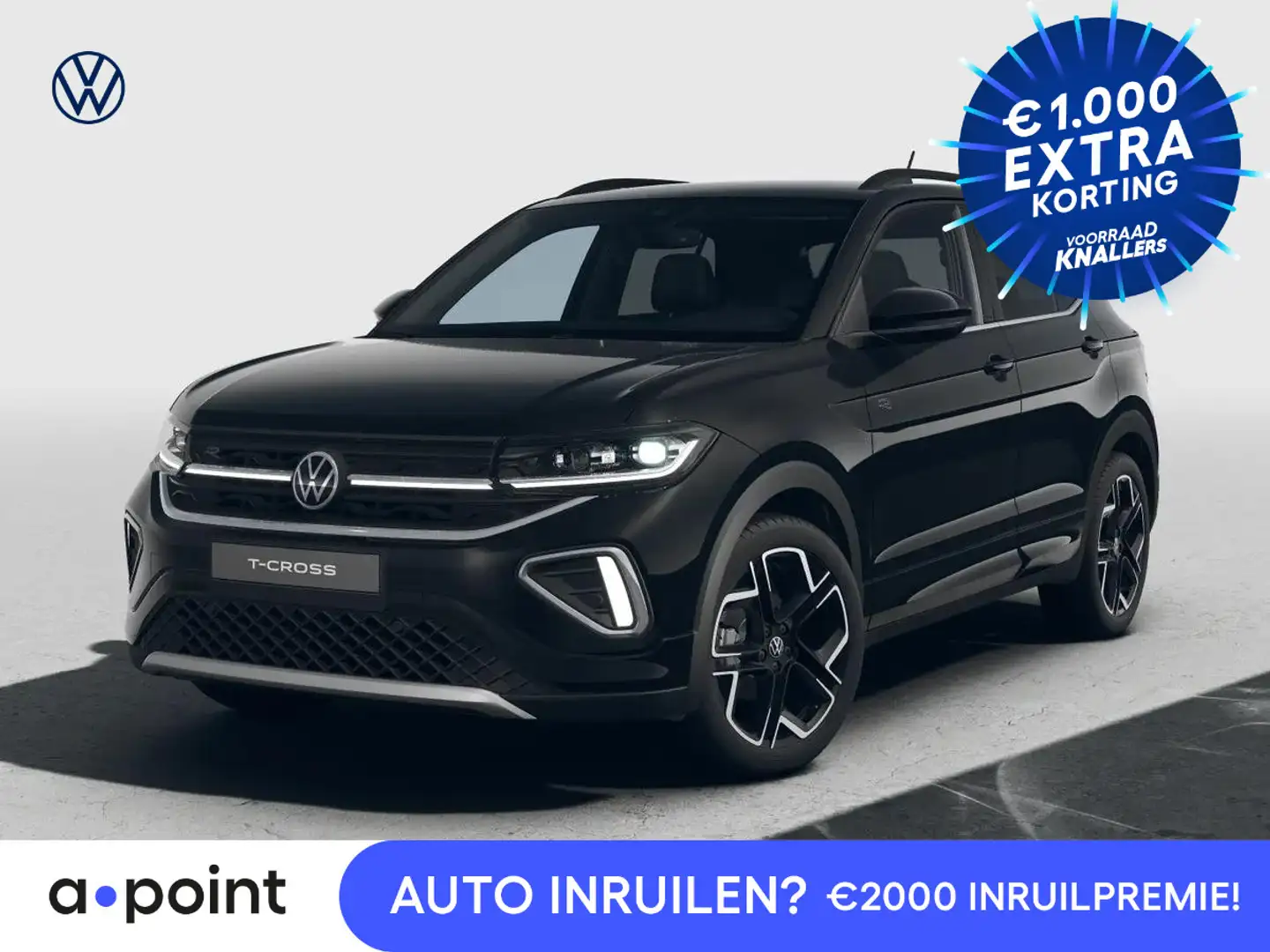 Volkswagen T-Cross R-Line Edition 1.0 TSI 85 kW / 116 PK SUV 7 versn. Zwart - 1