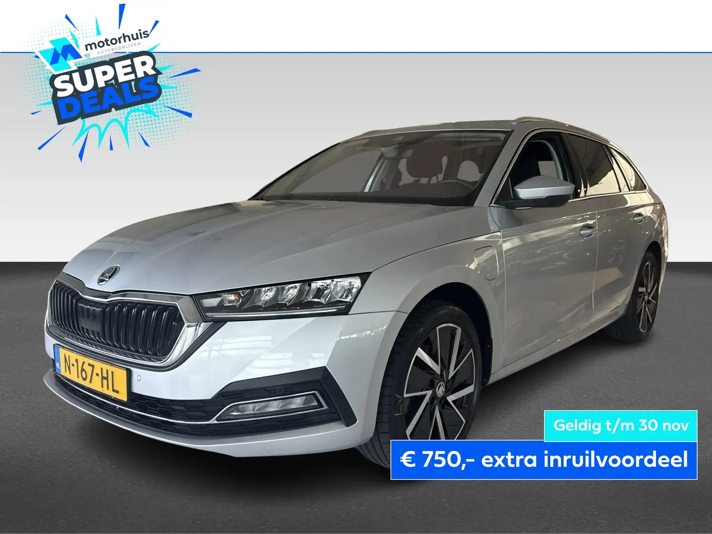 Skoda Octavia Combi 1.4 TSI iV 204pk PHEV DSG Business Edition Grijs - 1