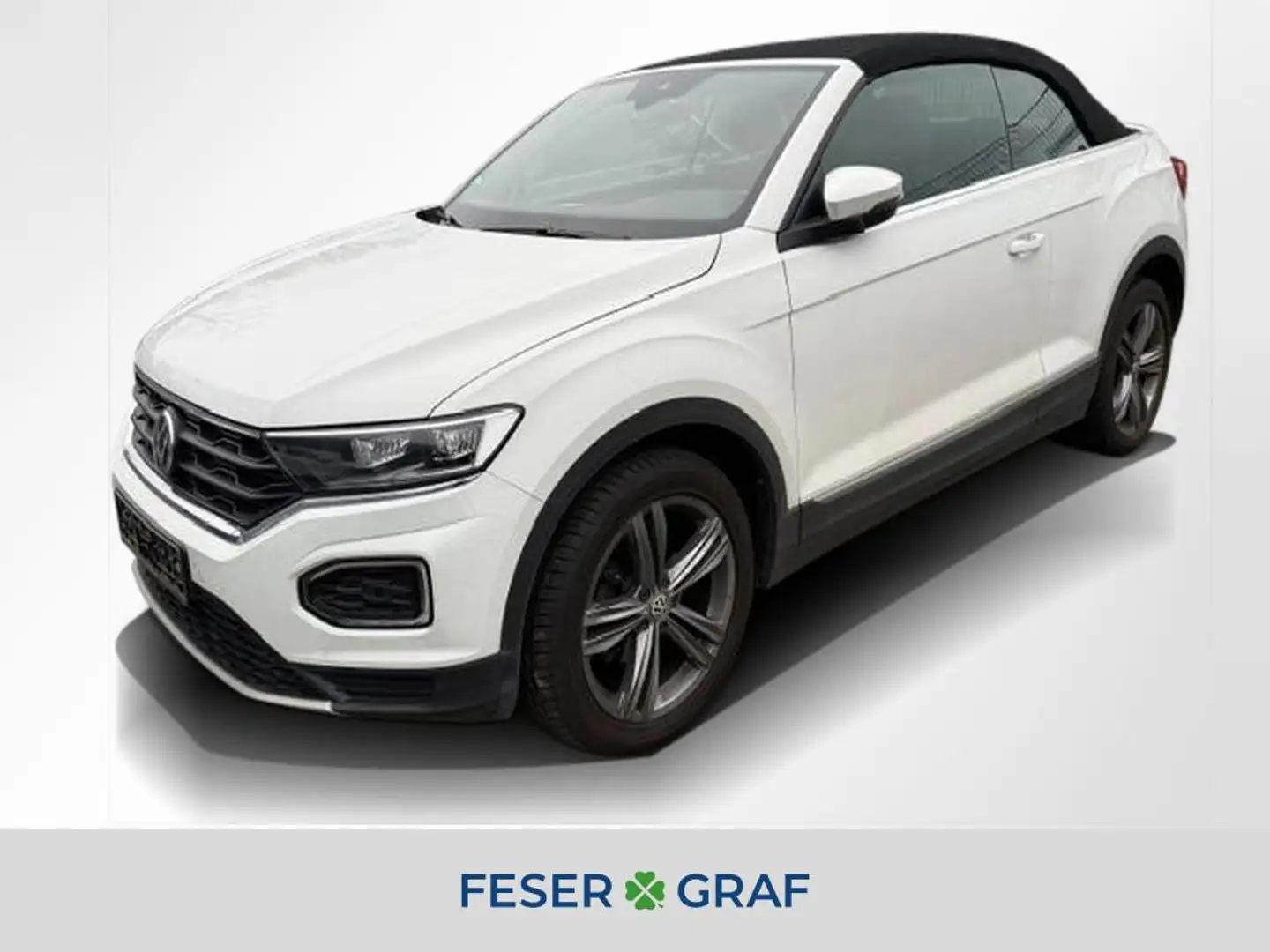 Volkswagen T-Roc Cabrio Style 1.5 TSI DSG Navi AHK LED ACC Weiß - 1