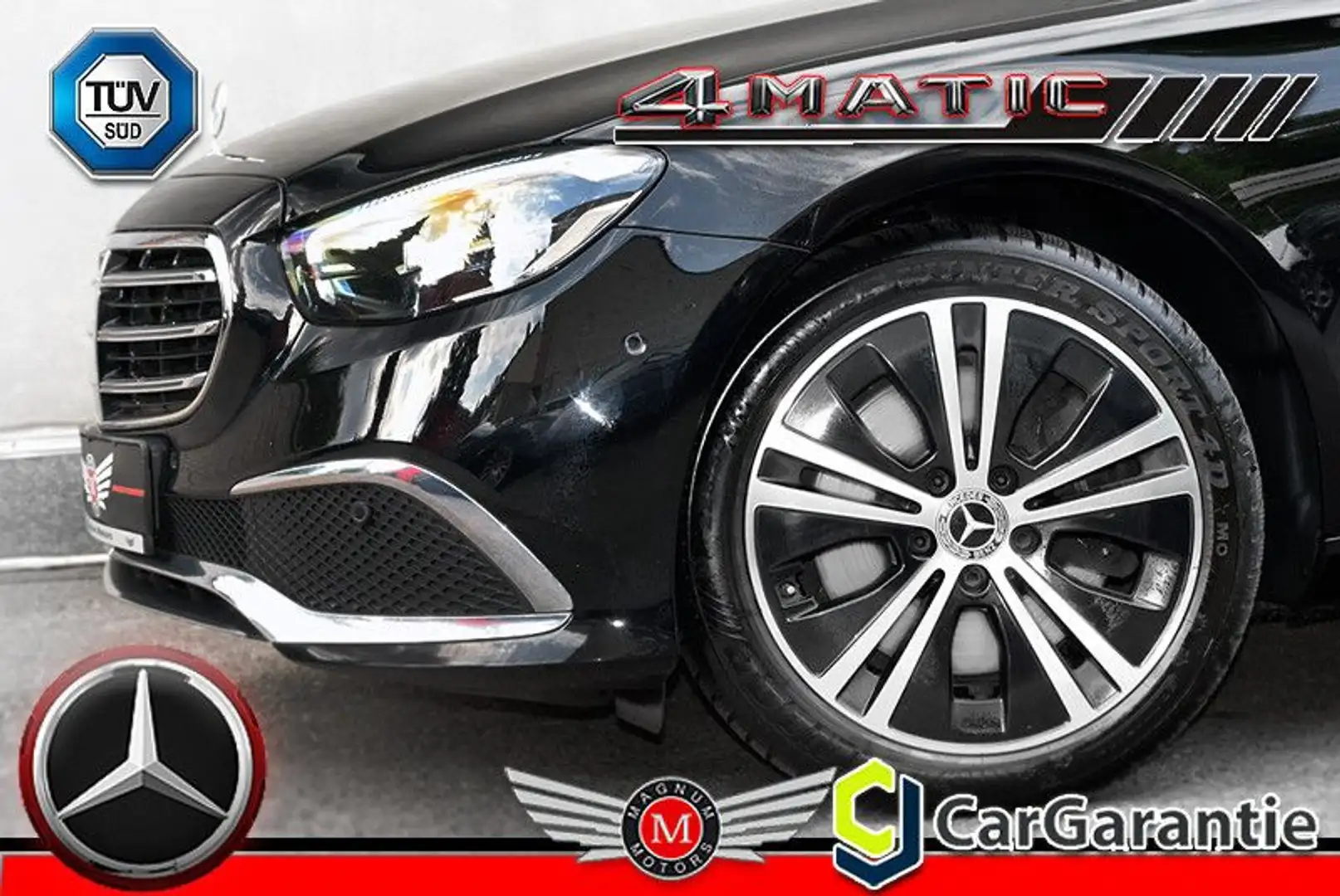 Mercedes-Benz E 220 4-MATIC*1.Hand*Aut.*T-Leder*ACC*R-Cam*AHK* Negro - 1