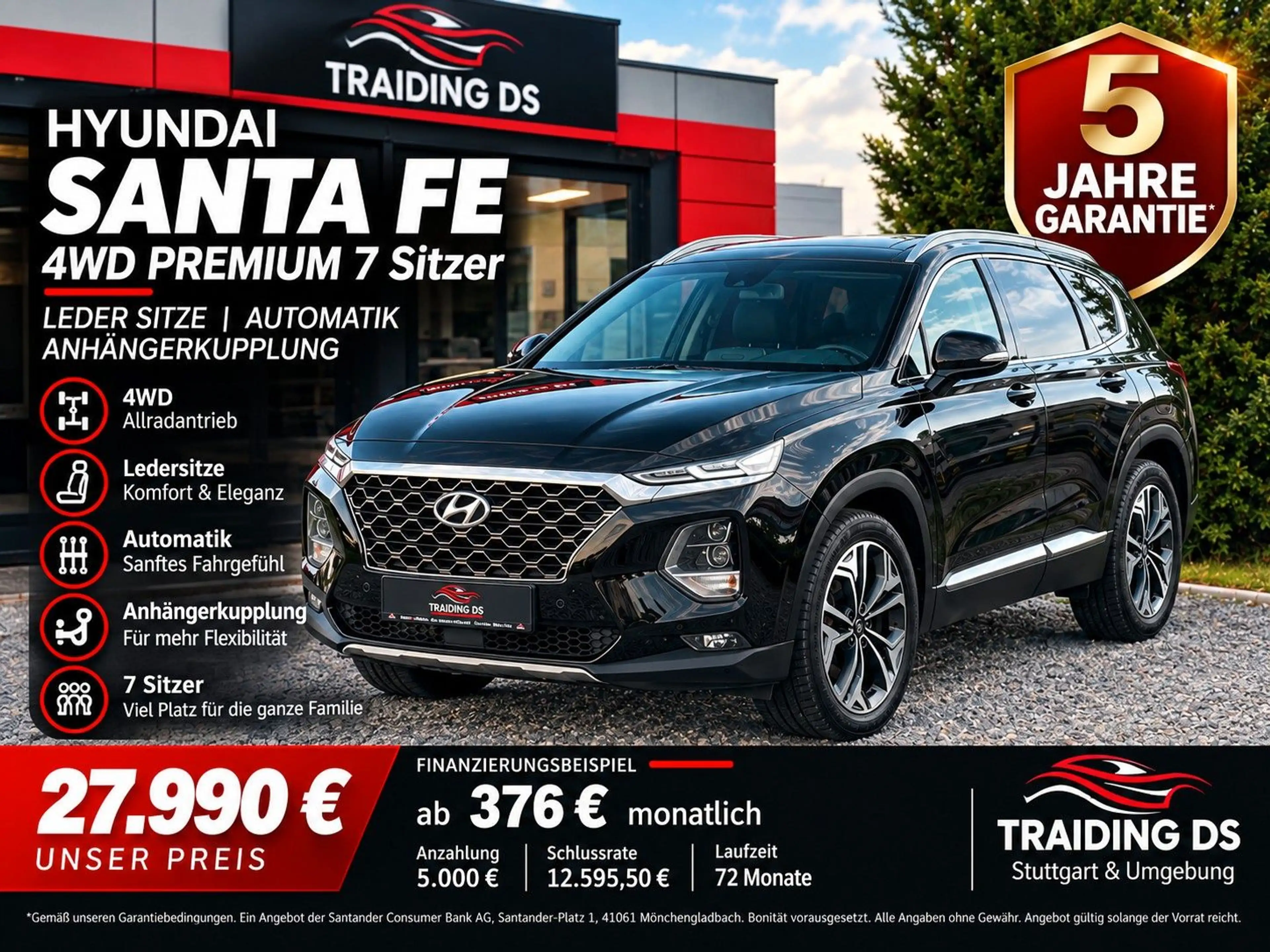 Hyundai SANTA FE *PREMIUM 4WD*--7 SITZER-- **VOLL**