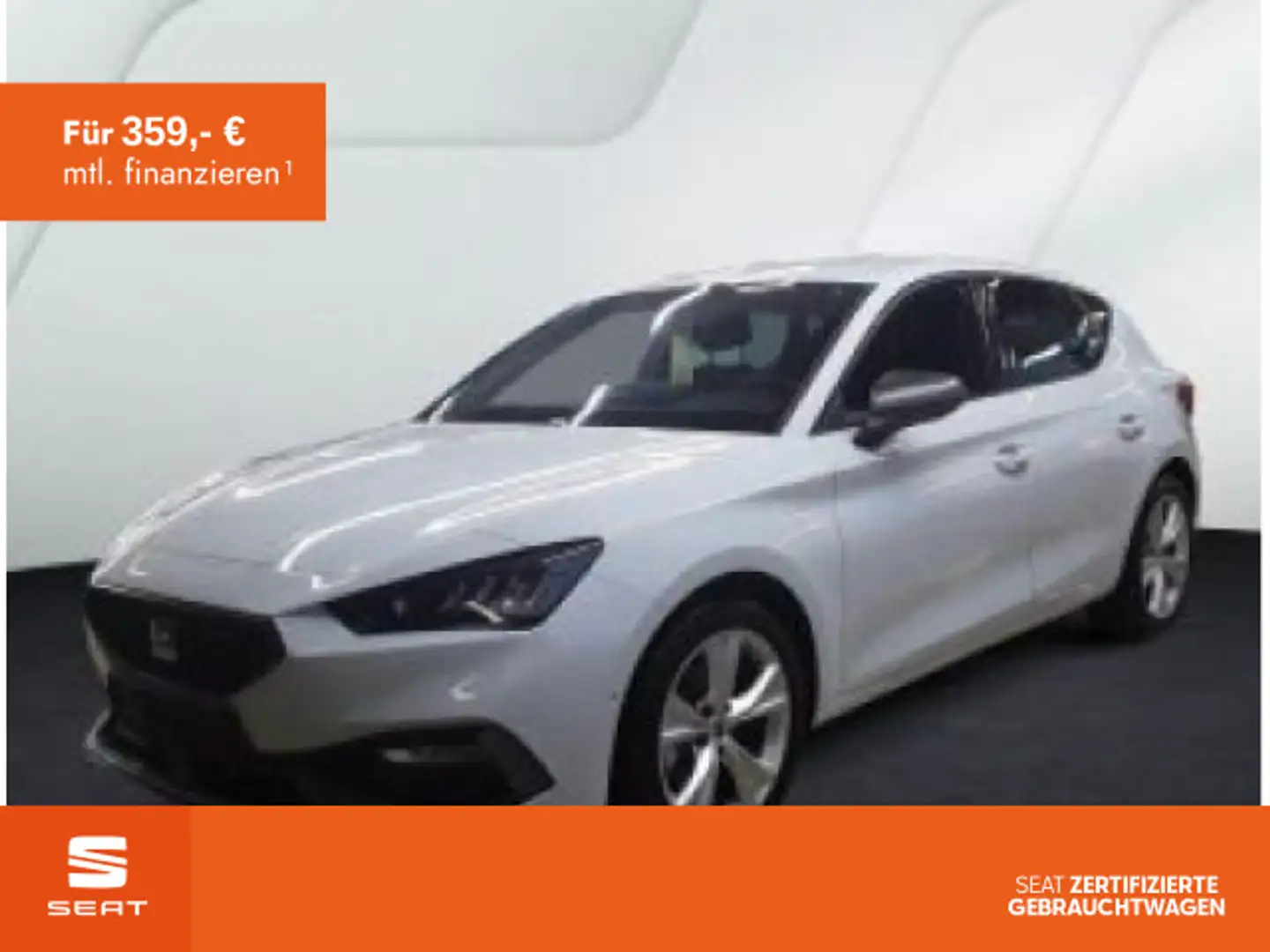 SEAT Leon 1.5 eTSI DSG FR LED Navi Klima Bluetooth Weiß - 1