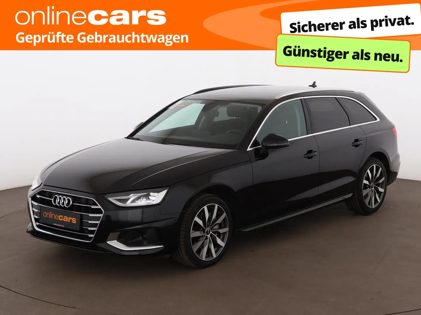 Audi A4 Avant 40 TDI advanced Aut LED AHK RADAR NAVI Schwarz - 1