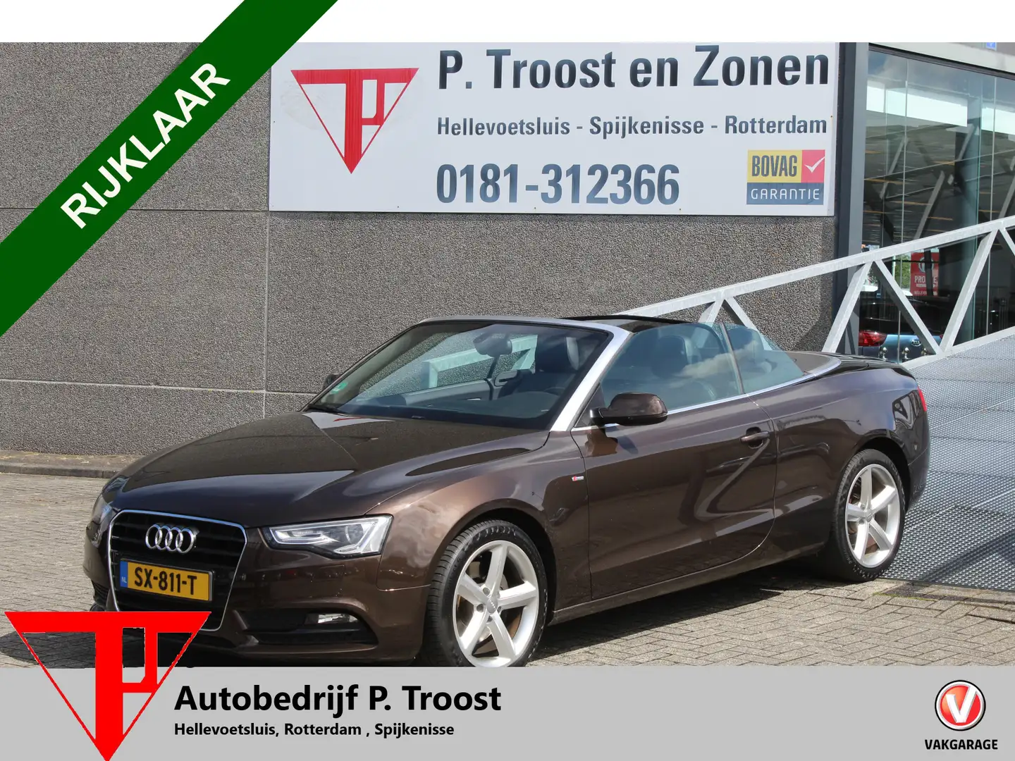 Audi A5 Cabriolet 2.0 TFSI Pro Line S 2x S-line Automaat/N Bruin - 1