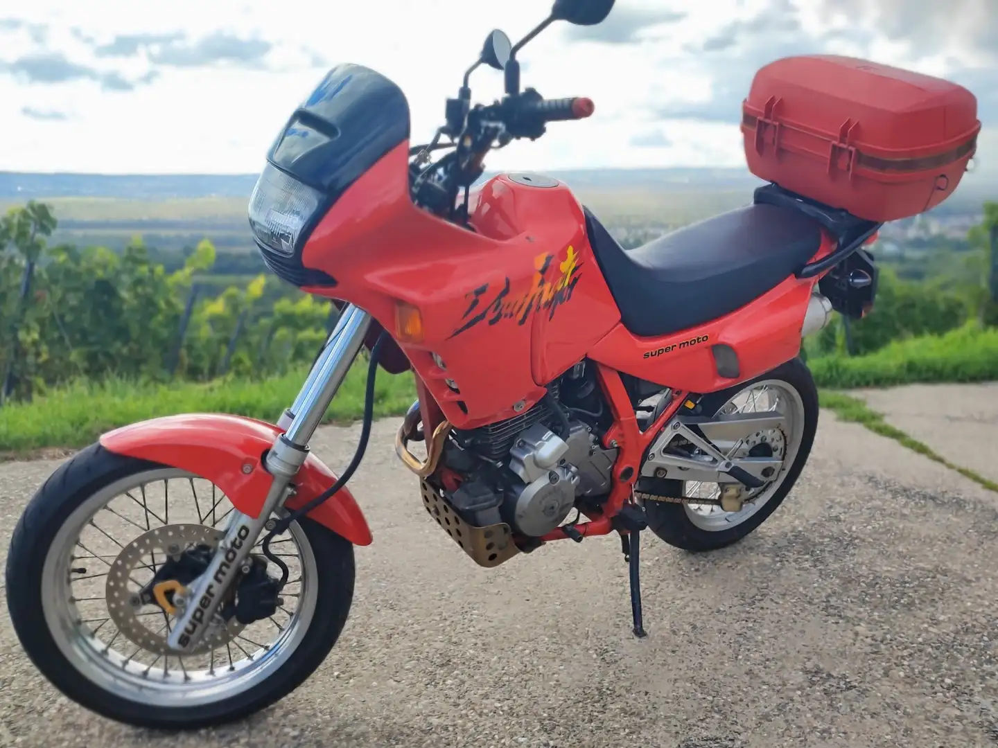 Honda NX 650 RD02 Supermoto Umbau Roşu - 2