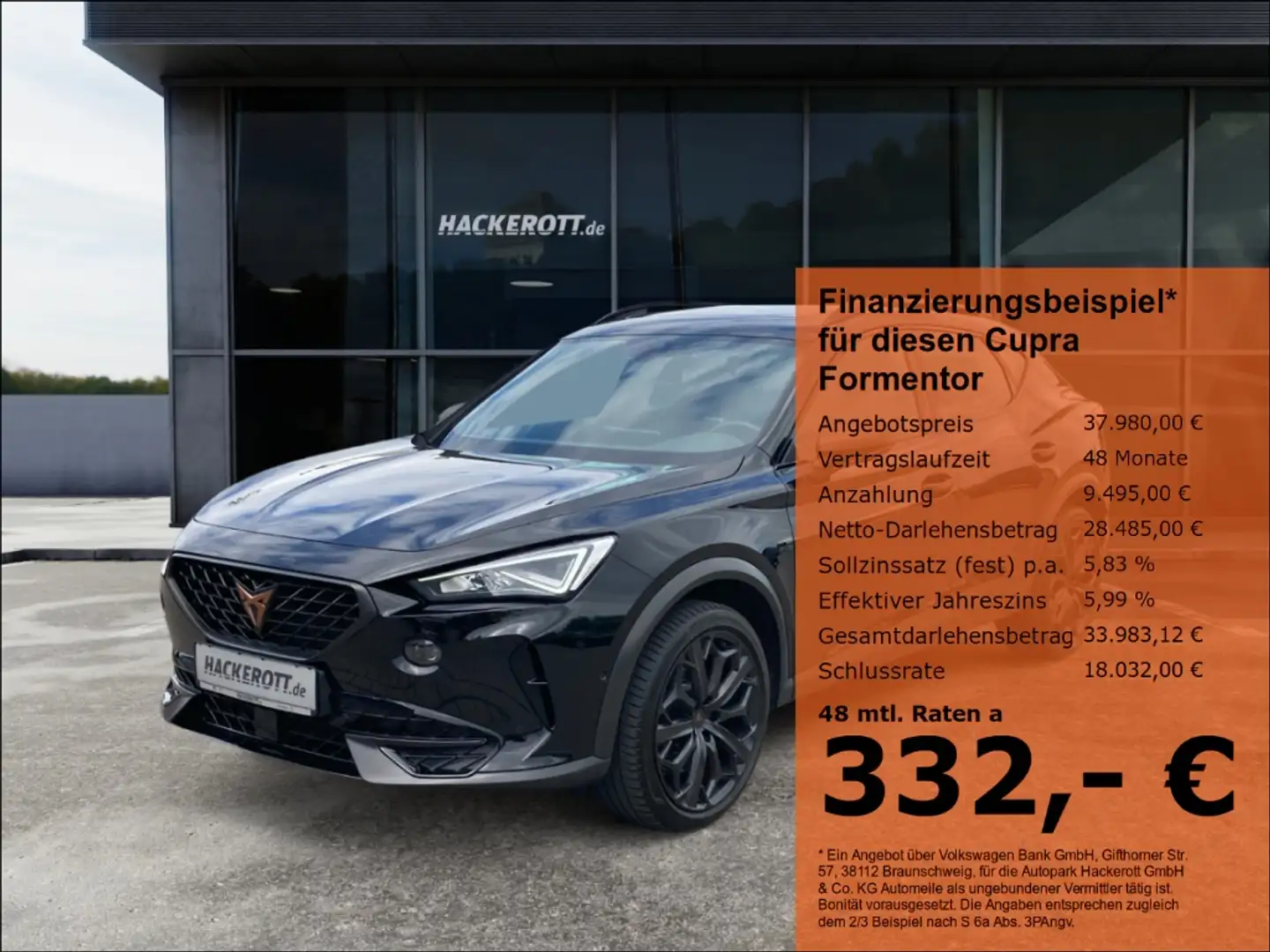 CUPRA Formentor VZ TRIBE EDITION 2.0 TSI DSG Navi Pano Schwarz - 1