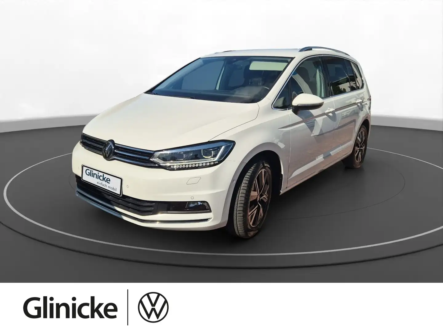 Volkswagen Touran 1.5 TSI Highline Klima SiHz LED Navi Weiß - 1