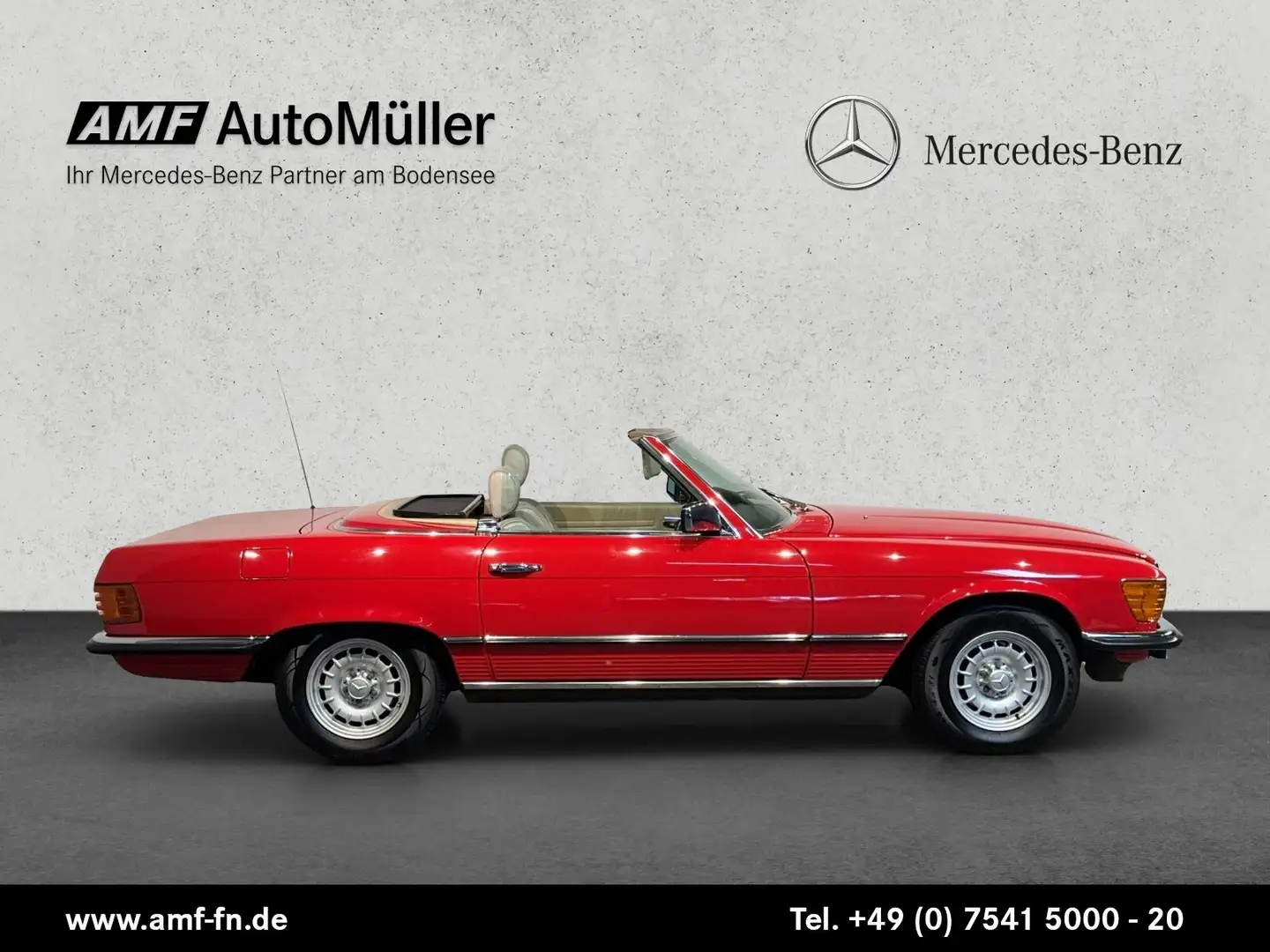 Mercedes-Benz SL 380 380 SL +DEUTSCHES FAHRZEUG+AUTOMATIK+RADIO+FH+ Roşu - 2