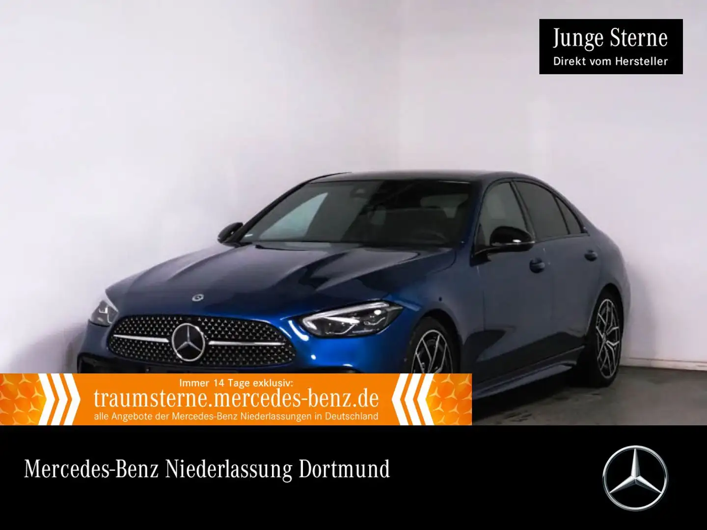 Mercedes-Benz C 180 AMG+NIGHT+PANO+LED+BURMESTER+KAMERA+KEYLESS Blu/Azzurro - 1