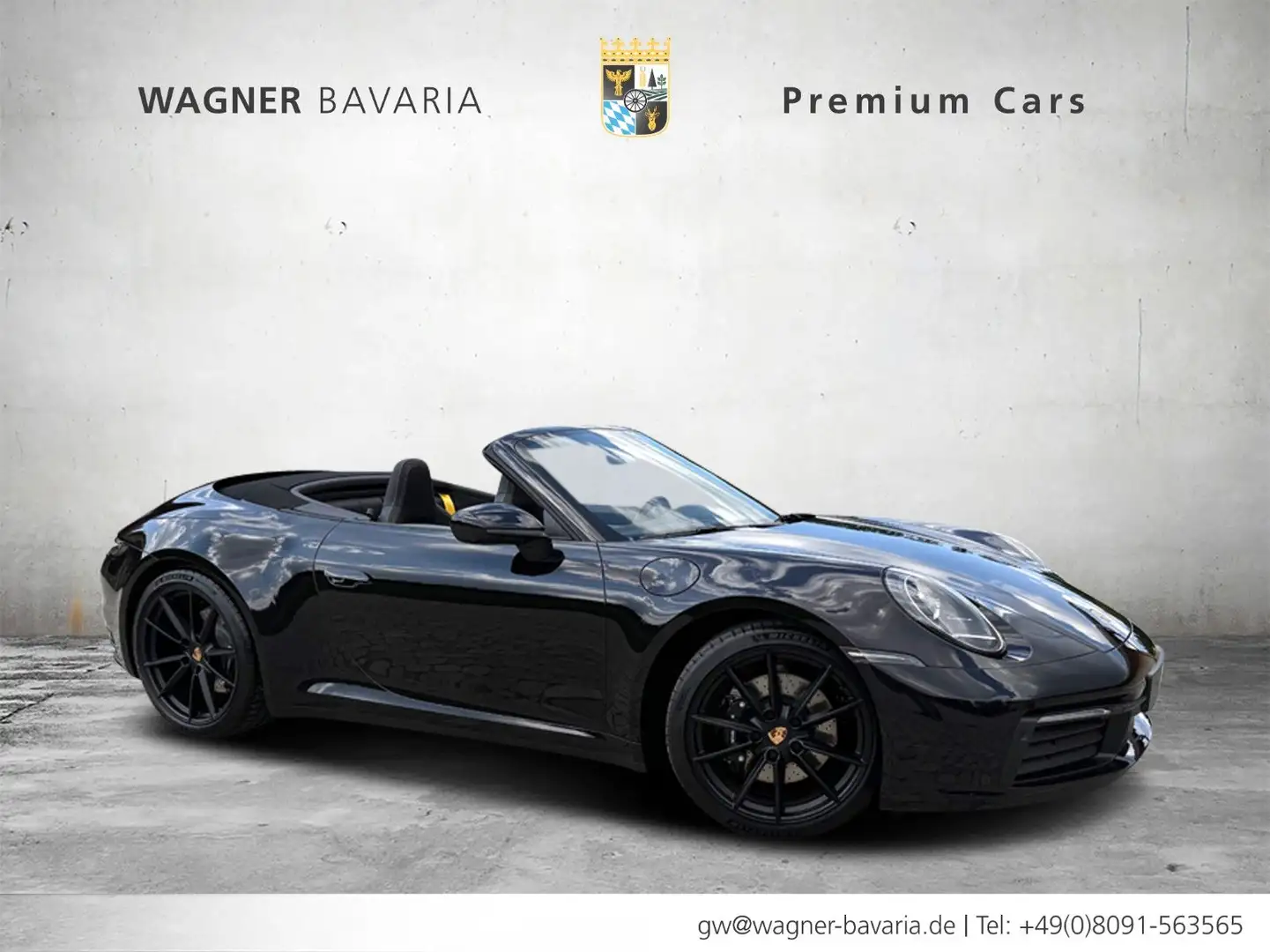 Porsche 992 911 Carrera 4 S Cabrio Tageszul 25 Km Top Au Schwarz - 2