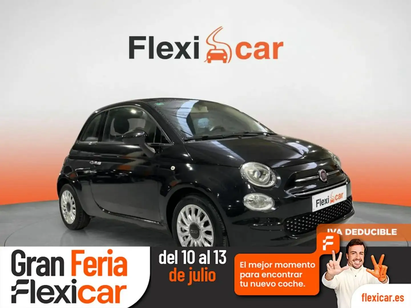 Fiat 500 1.2 Lounge Negro - 1