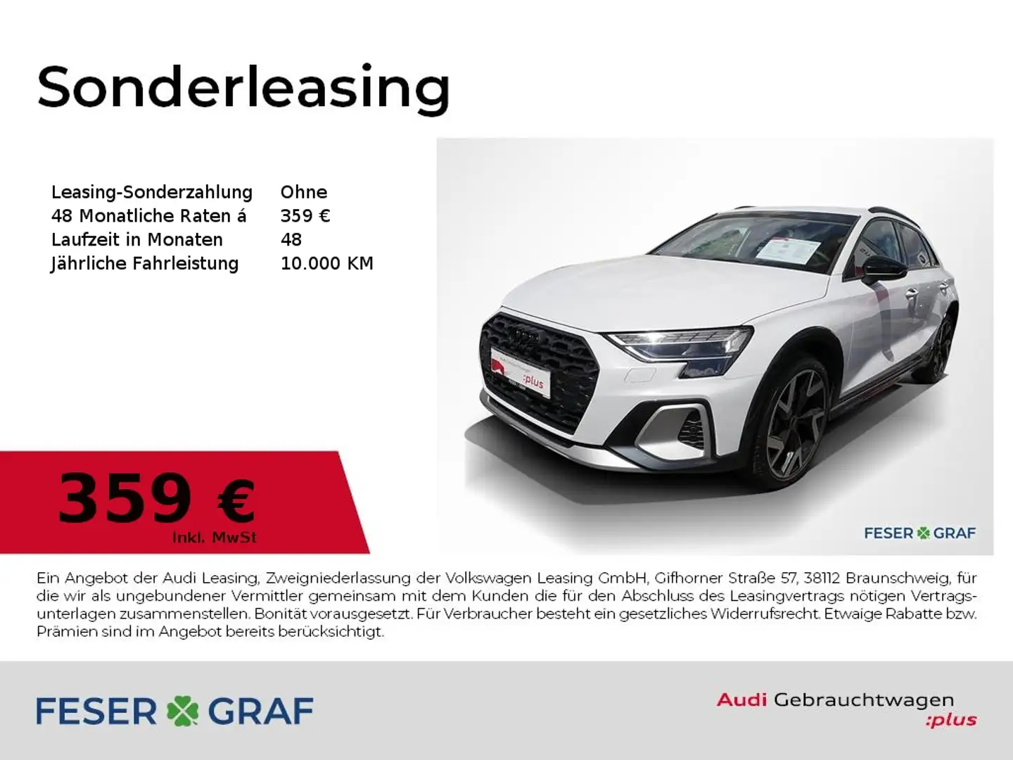 Audi A3 allstreet 35TDI S line Int/Matrix/S-Sitze/ACC Weiß - 1