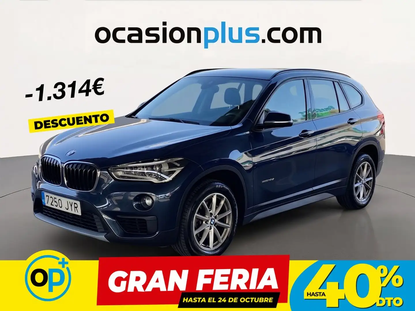 BMW X1 sDrive 18dA Gris - 1