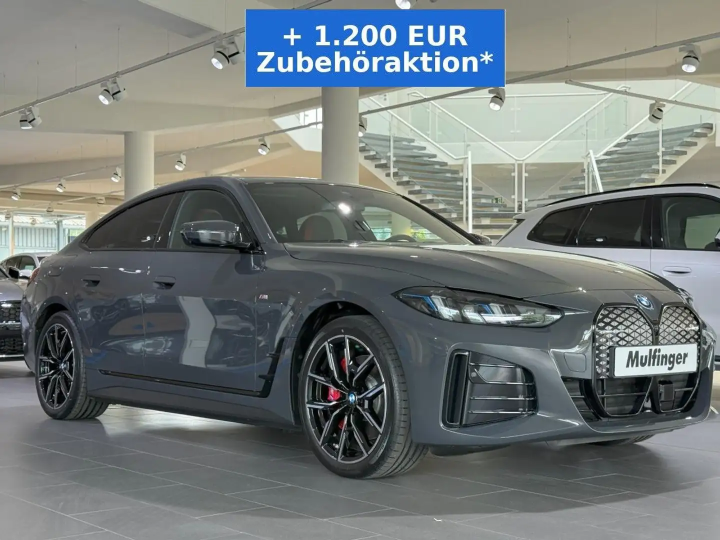 BMW i4 eDrive40 Gran Coupé M Sport Pro ACC AHK Har/Kar Grigio - 2