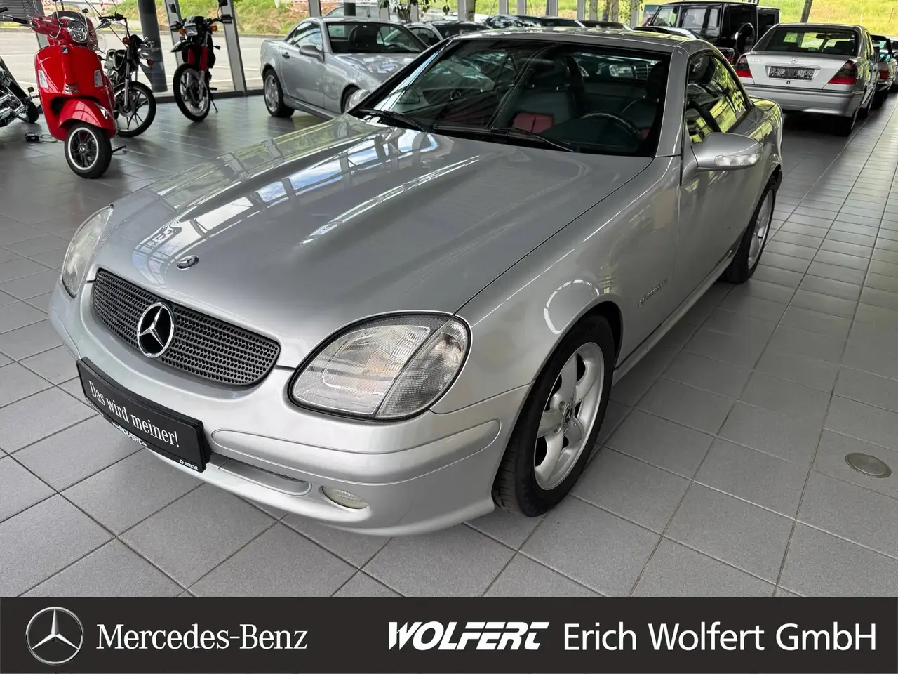 Mercedes-Benz SLK 230 Kompressor original im klassischen Leder rot-schwarz, foto 1