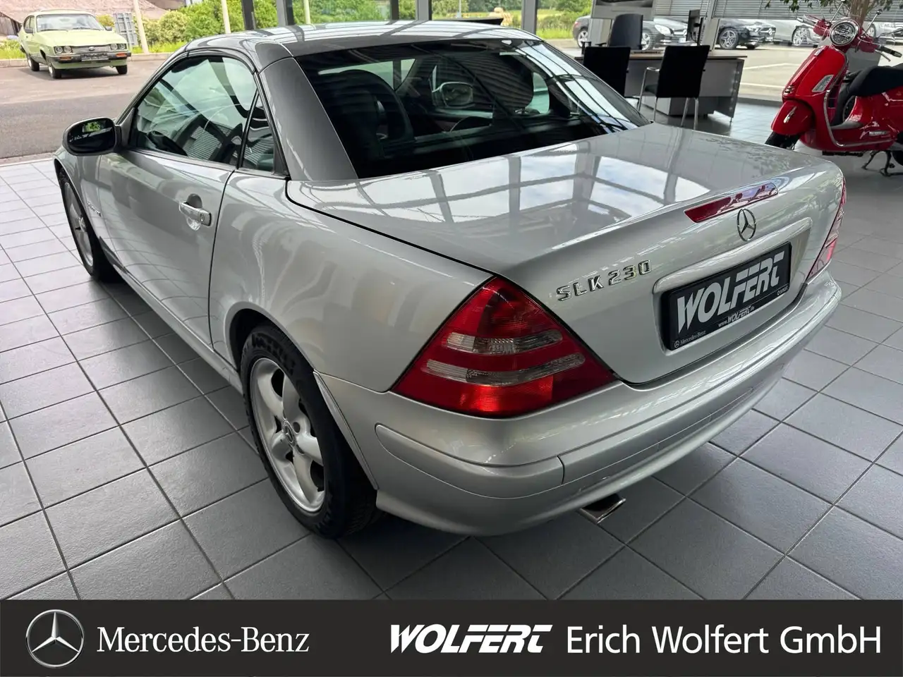 Mercedes-Benz SLK 230 Kompressor original im klassischen Leder rot-schwarz, foto 7