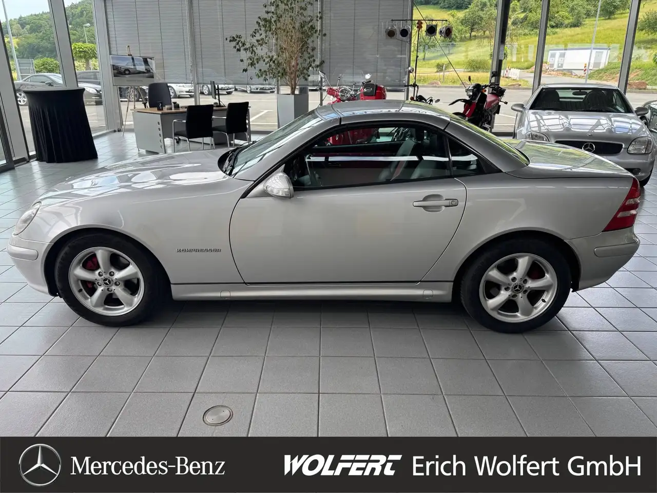 Mercedes-Benz SLK 230 Kompressor original im klassischen Leder rot-schwarz, foto 8