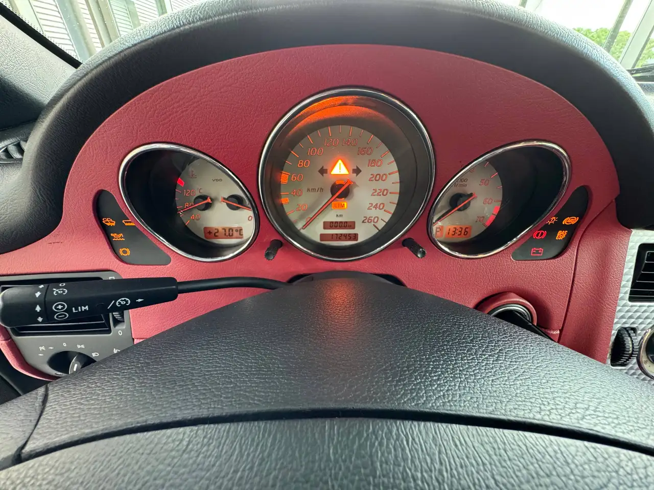 Mercedes-Benz SLK 230 Kompressor original im klassischen Leder rot-schwarz, foto 12