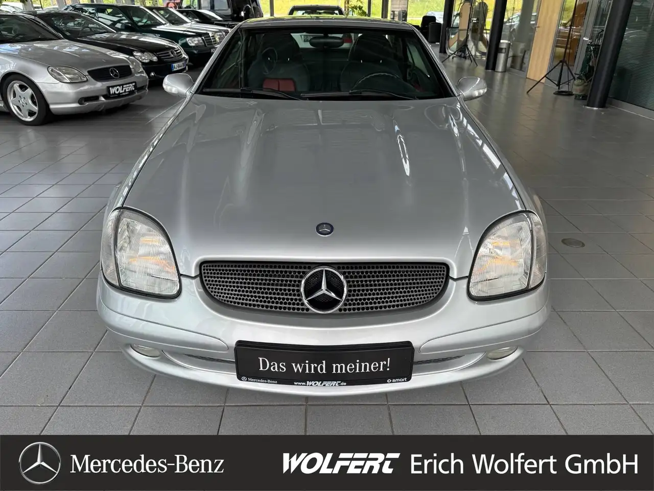 Mercedes-Benz SLK 230 Kompressor original im klassischen Leder rot-schwarz, foto 2