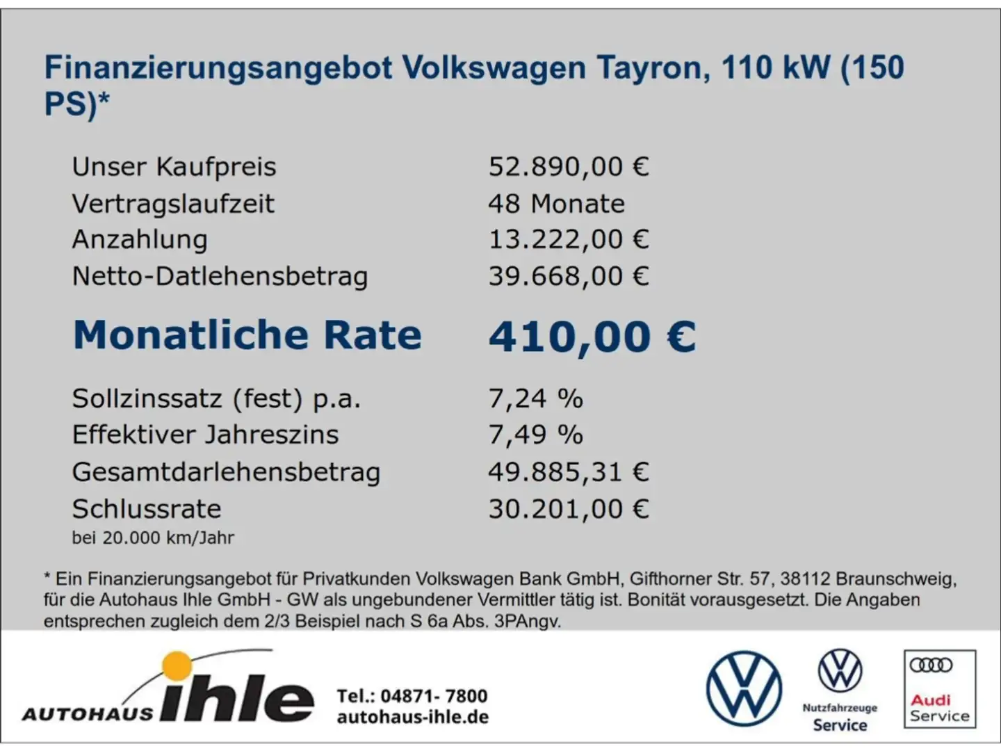 Volkswagen Tayron 2,0 TDI DSG R-Line Black Style 7-Sitzer Grau - 2