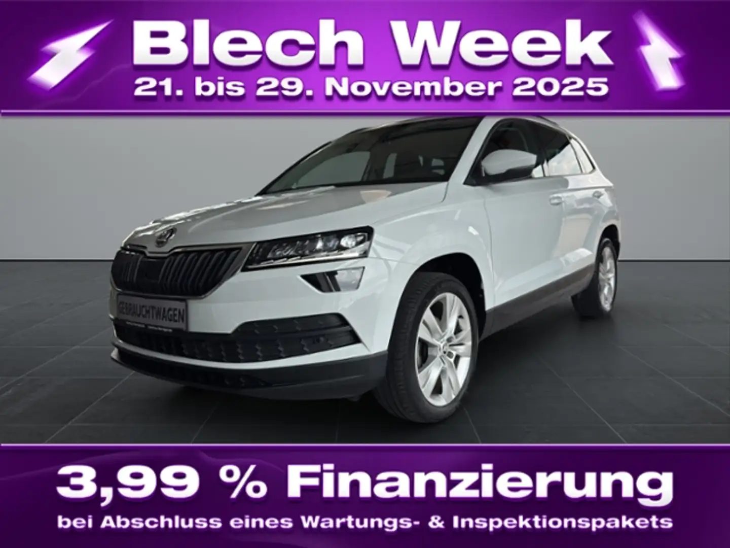 Skoda Karoq 2.0TDI Style LED/Navi/GRA Weiß - 1