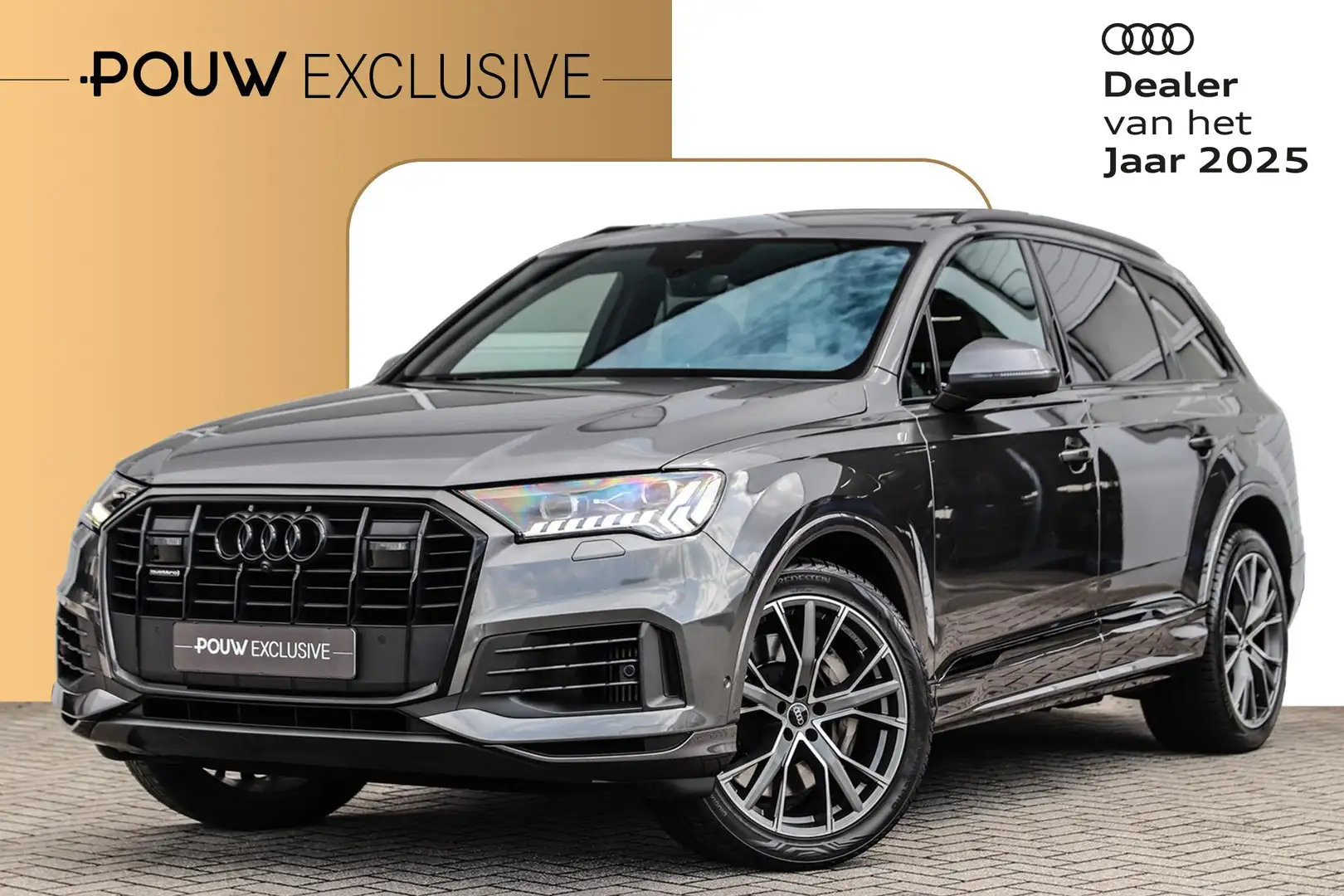 Audi Q7 55 TFSIe 381pk Quattro S-Line | Panoramadak | B&O Grijs - 1