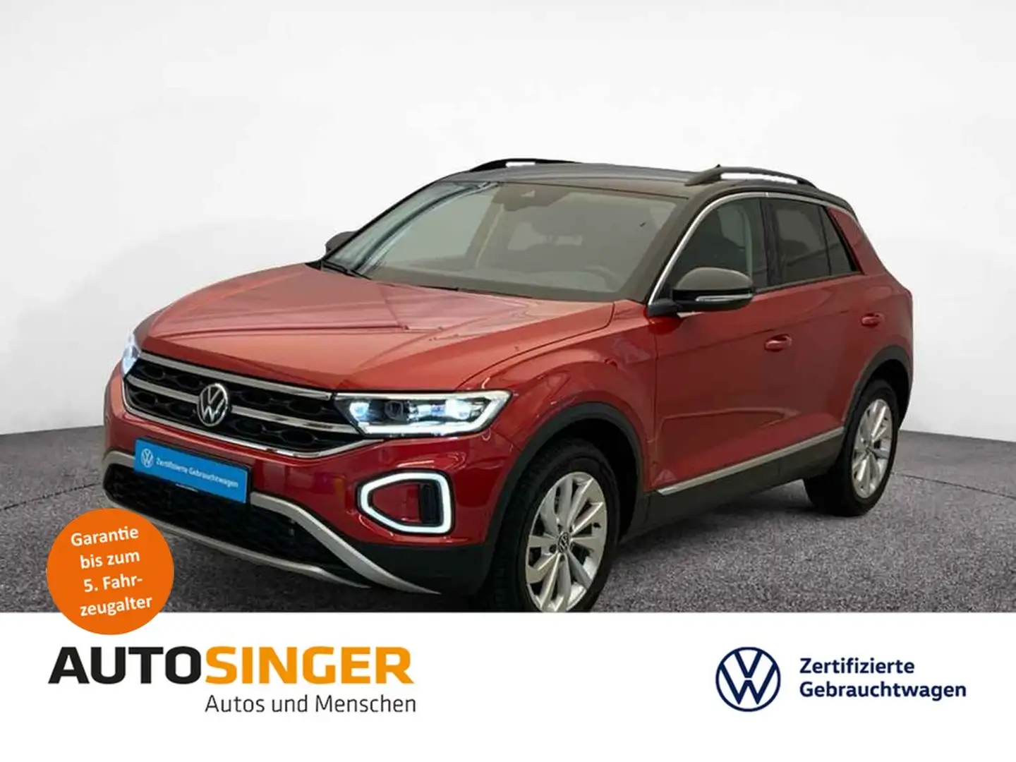 Volkswagen T-Roc Style 2.0 TDI DSG 4M *AHK*LED*ACC*R-CAM* Rot - 1