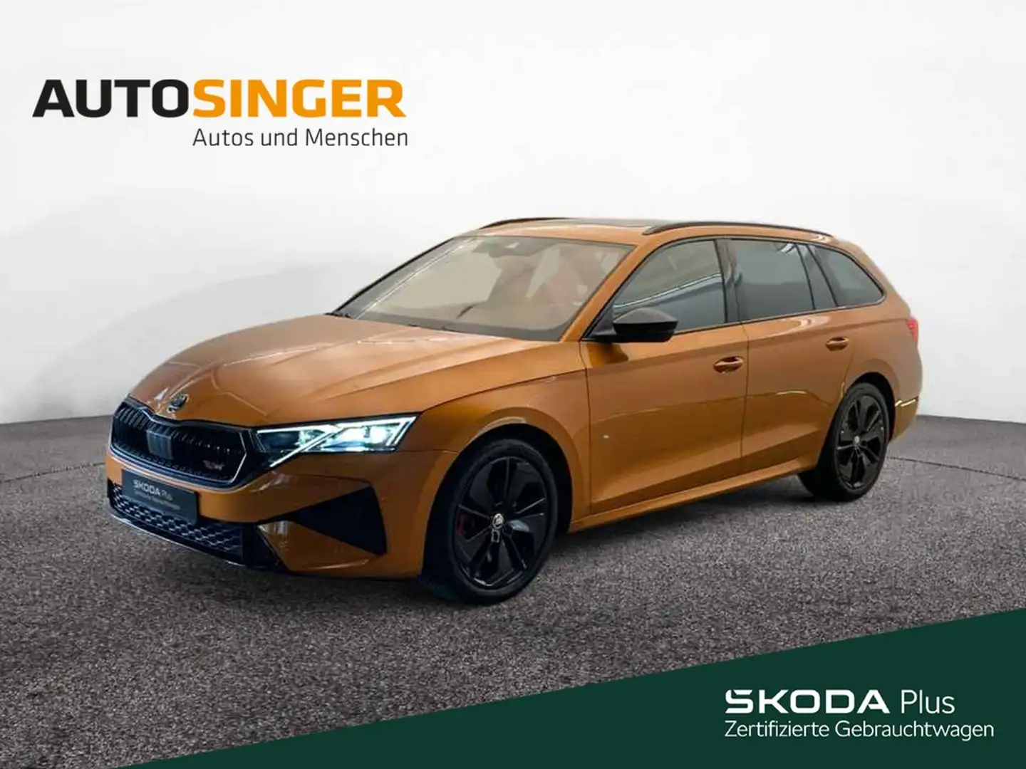 Skoda Octavia Combi RS TSI DSG *PANO*MATRIX*ACC*R-CAM* Оранжевый - 1