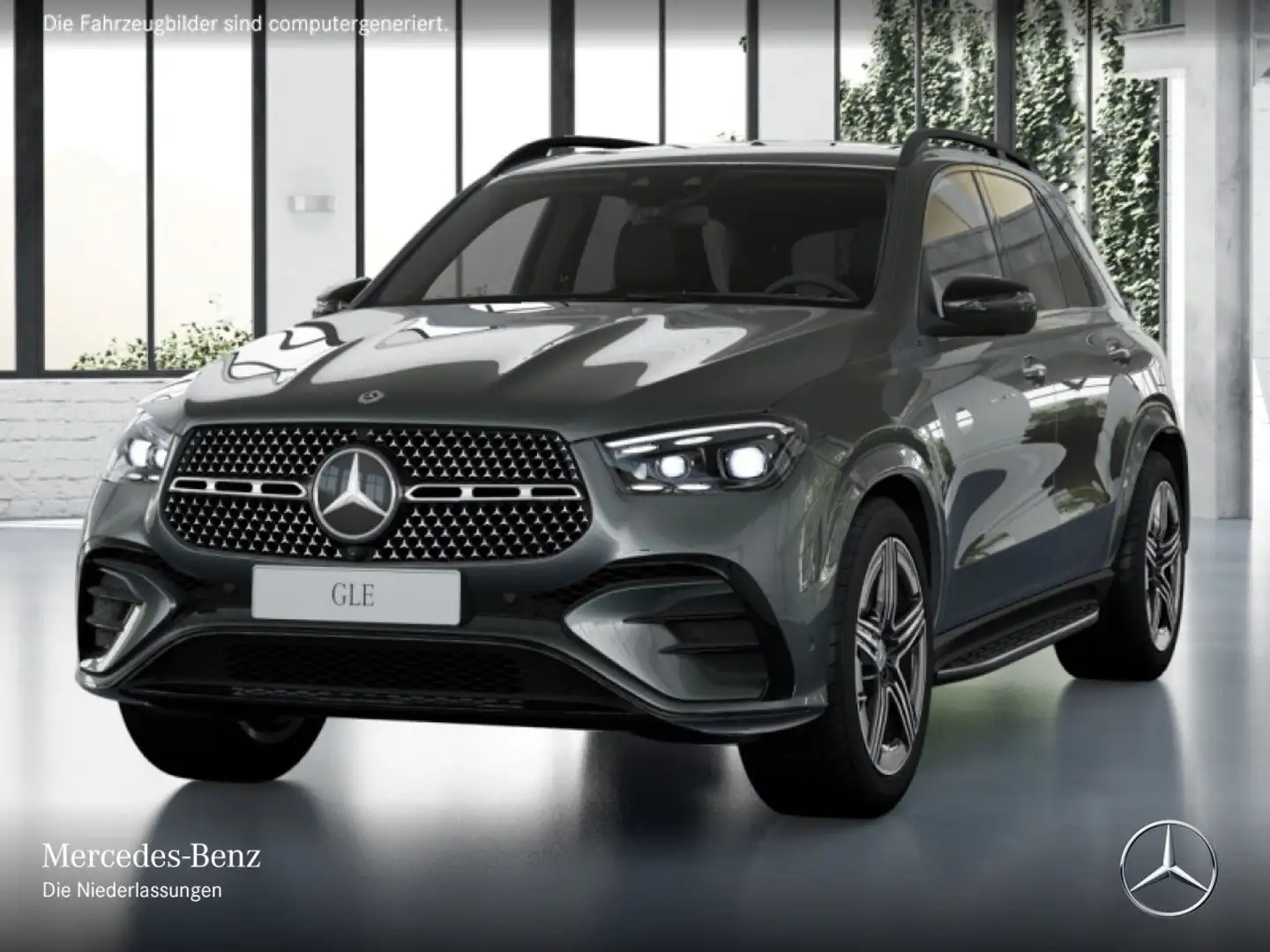 Mercedes-Benz GLE 350 de 4M AMG+NIGHT+360+MULTIBEAM+SPUR+TOTW+9G Gris - 2