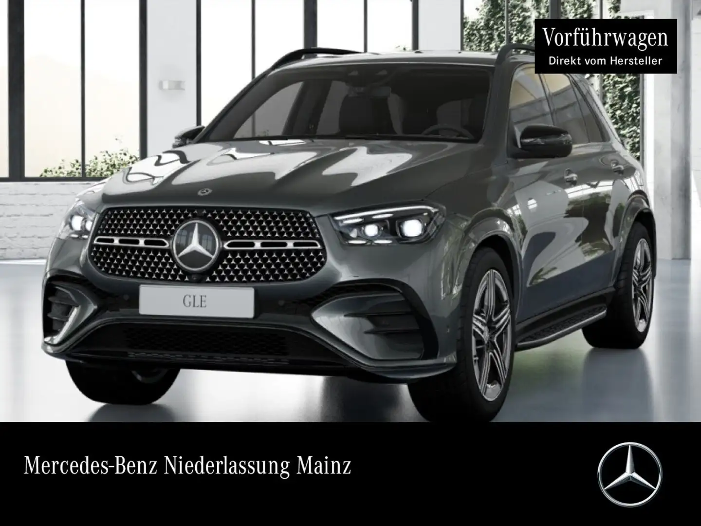 Mercedes-Benz GLE 350 de 4M AMG+NIGHT+360+MULTIBEAM+SPUR+TOTW+9G Gris - 1