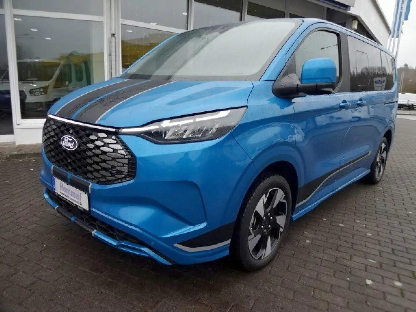 Ford Tourneo Custom E 340 L1 Tourneo Sport RWD AHK+PANO+B&O+19" Blau - 1