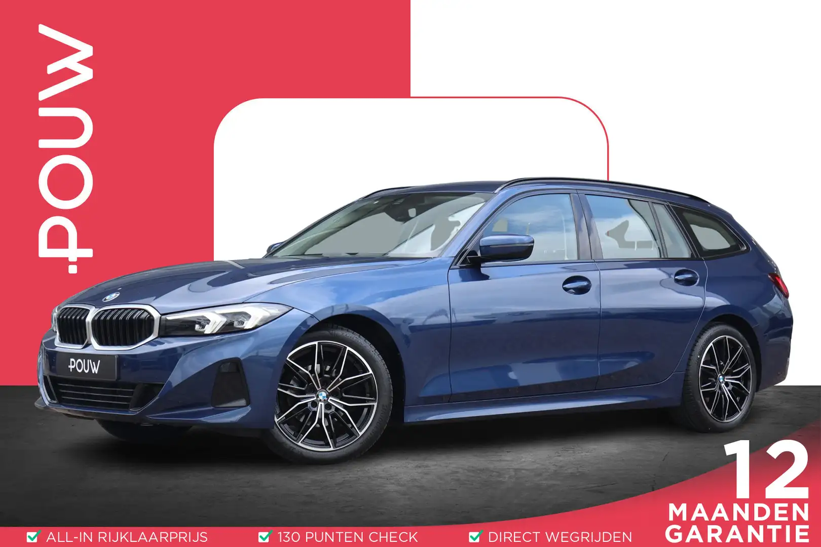 BMW 318 3-serie Touring 318d 150pk | Navigatie | PDC | Ele Blauw - 1