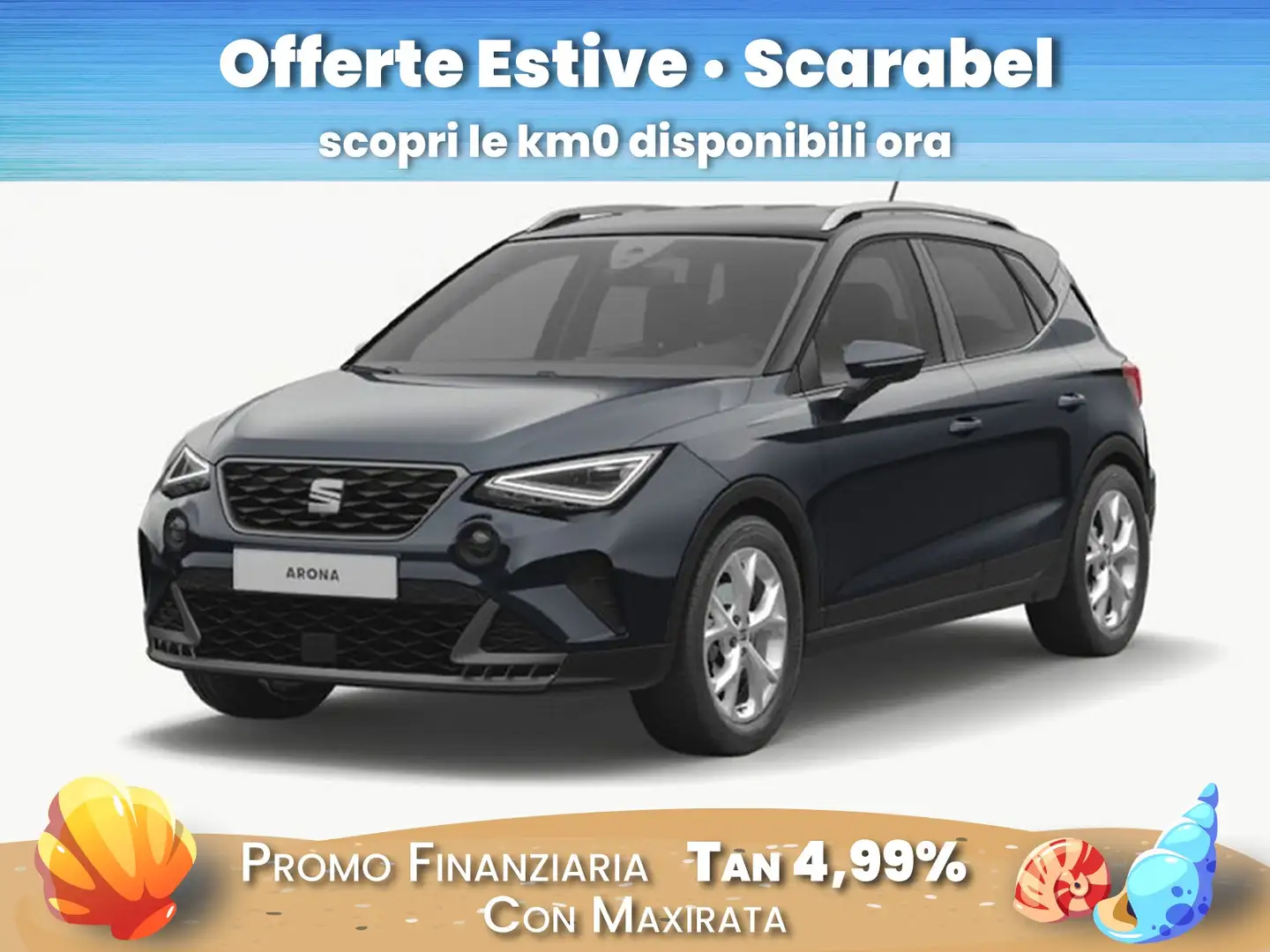 SEAT Arona 1.0 ecotsi fr 95cv Grigio - 1
