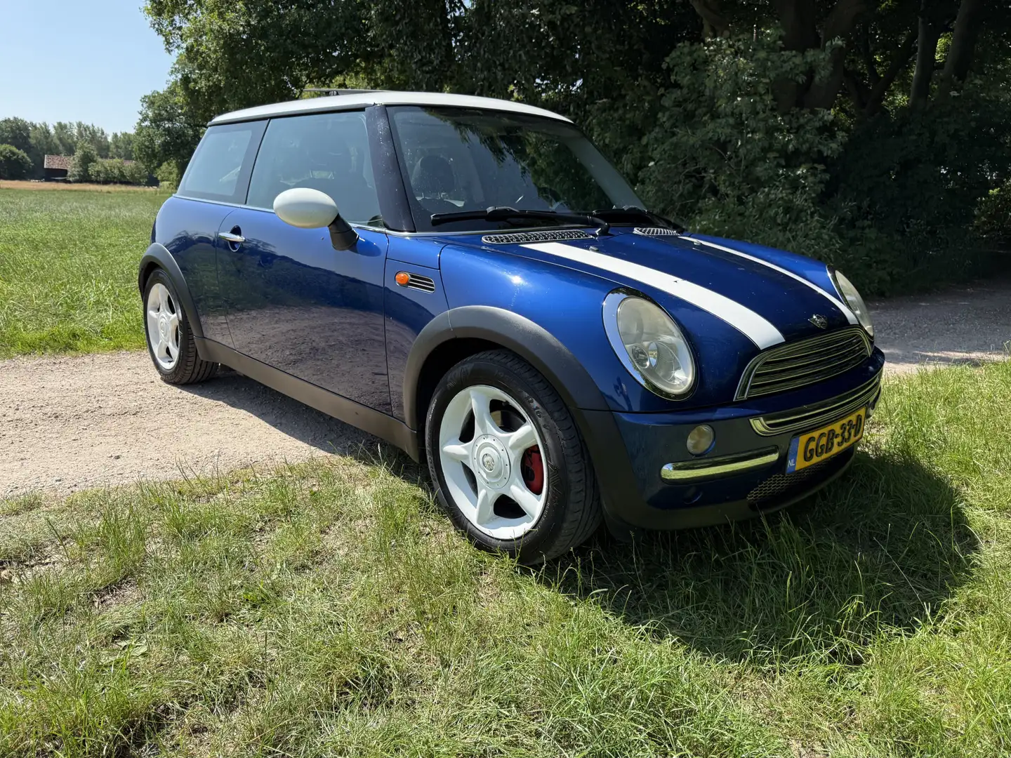 MINI Cooper Mini 1.6 Pepper. Half leer ,Panoramadak. Синій - 1