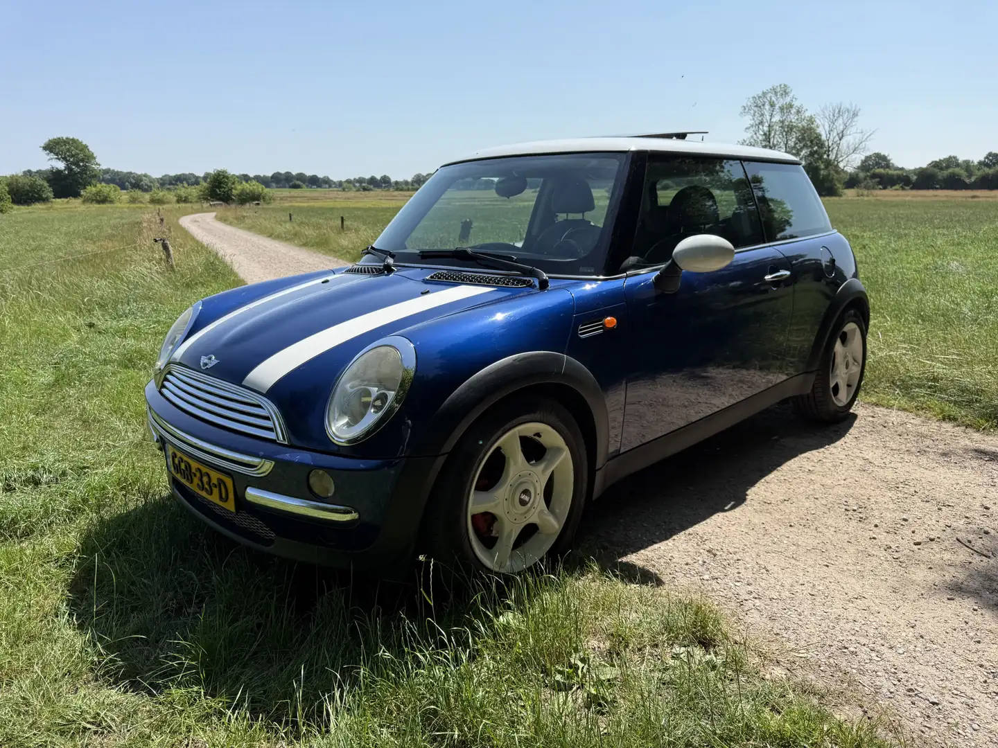 MINI Cooper Mini 1.6 Pepper. Half leer ,Panoramadak. Синій - 2