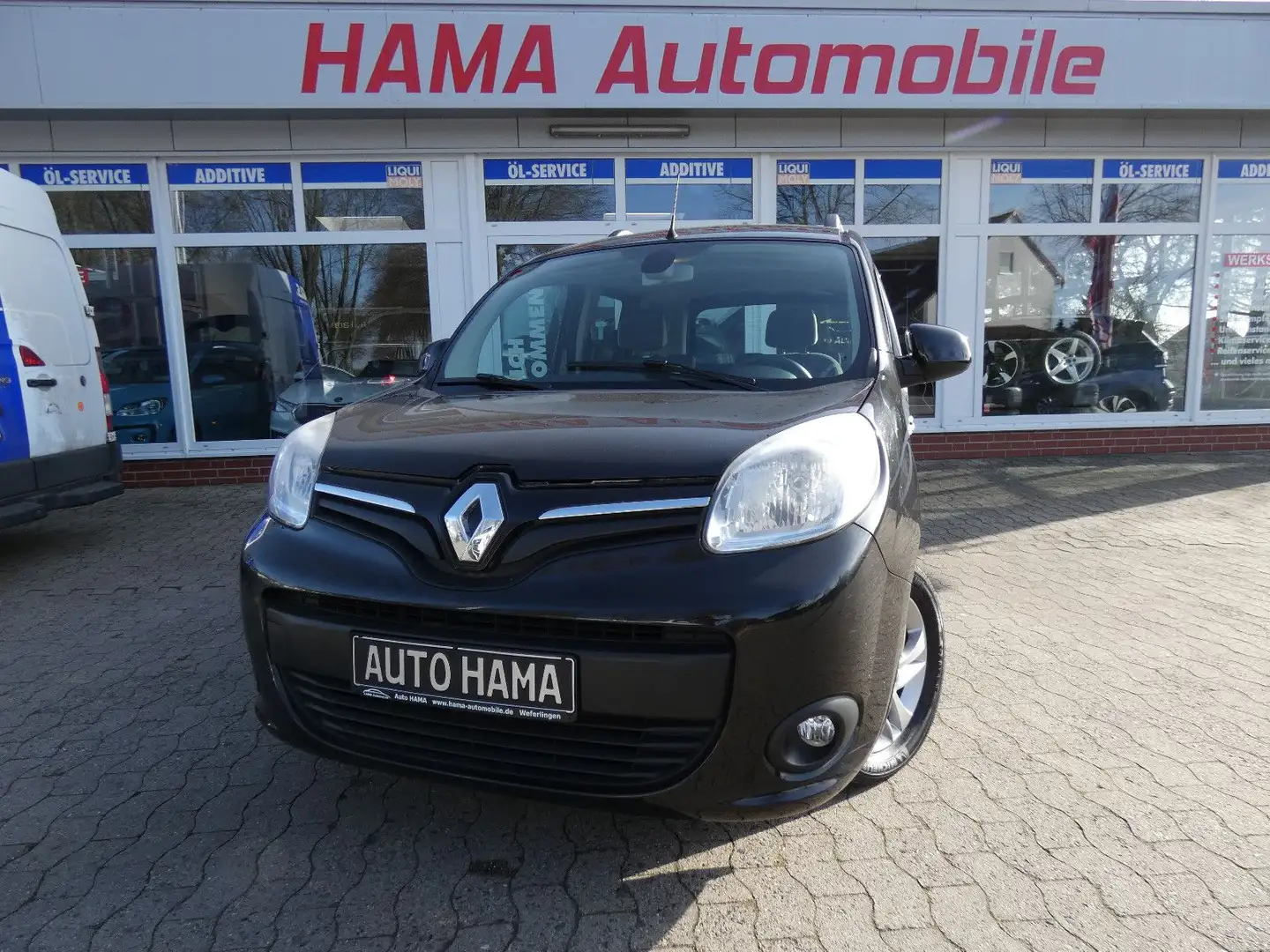 Renault Kangoo Paris 1.6 *AHK*SHZ*BT*SITZ VORNE UMKLAPP* Schwarz - 1