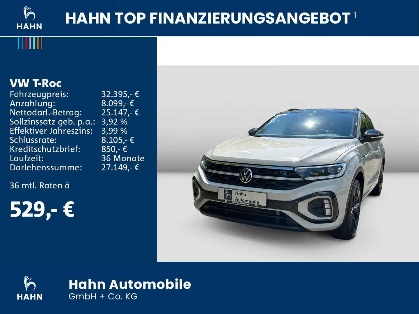 Volkswagen T-Roc R-Line 2.0TSI 4Motion DSG BlackStyle AHK D Grau - 2