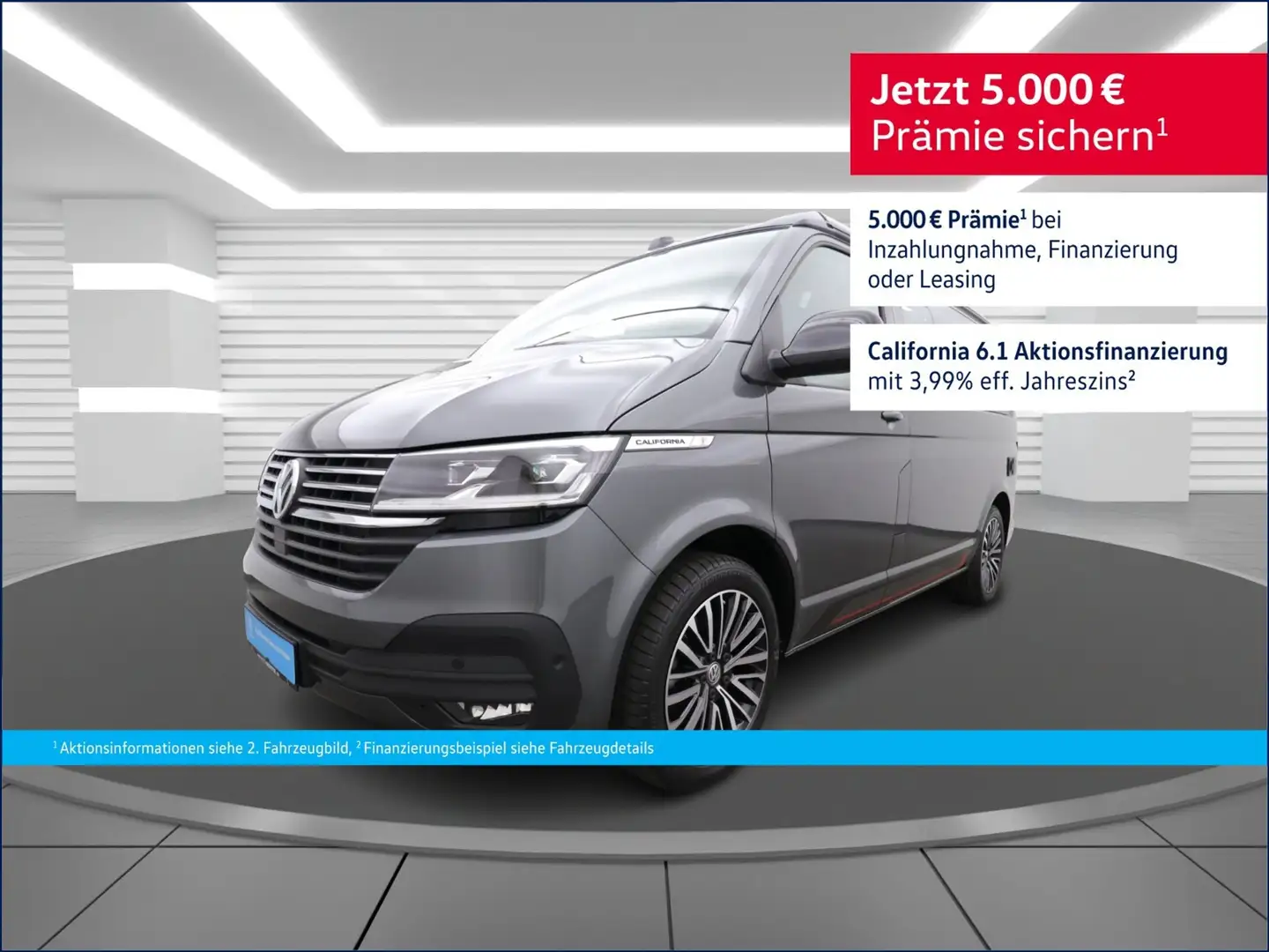 Volkswagen T6.1 California T6 CALIFORNIA 6.1 OCEAN EDITION 4MOTION 2,0 TDI DS Grau - 1