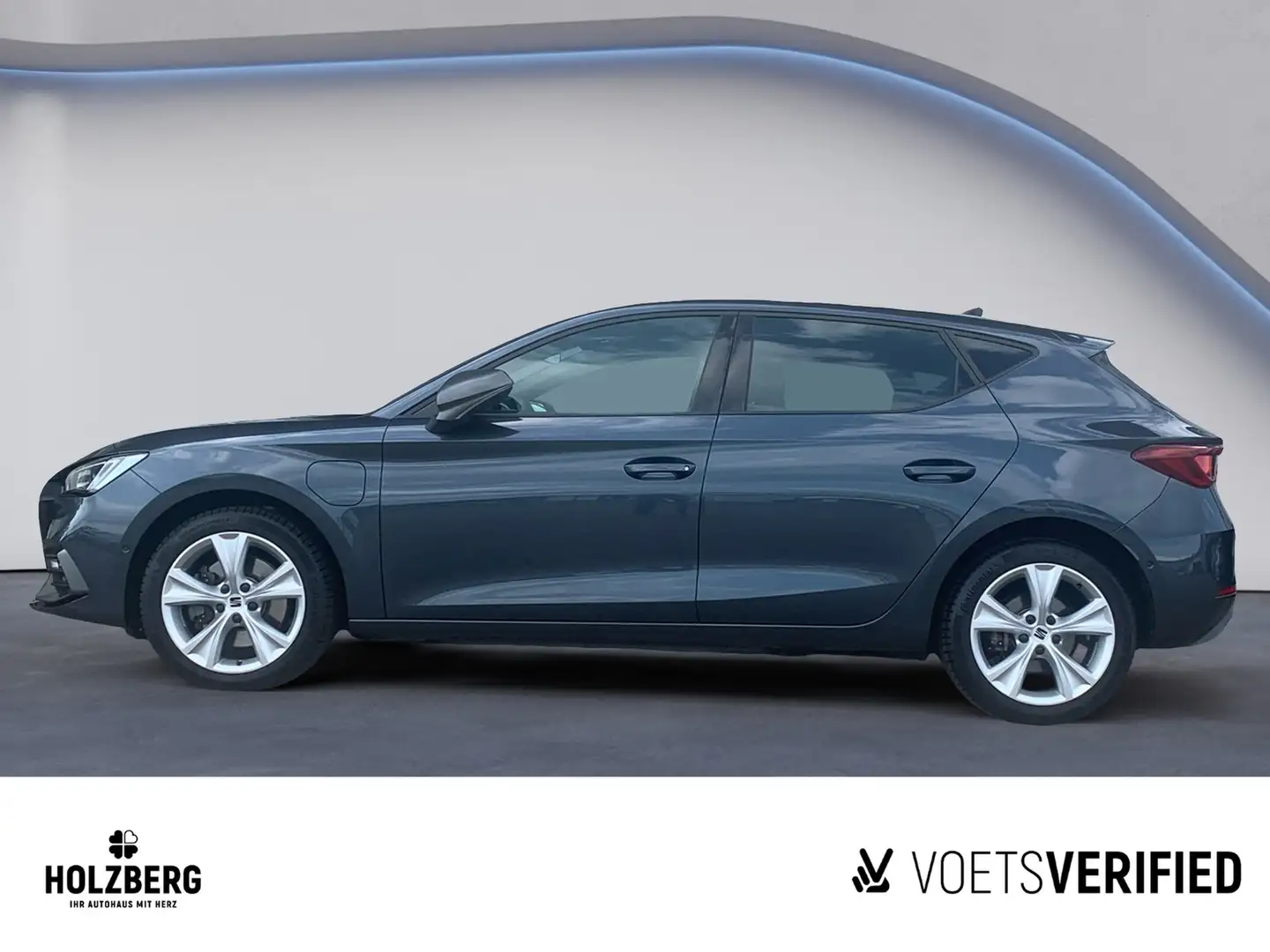 SEAT Leon 1.4 eHybrid FR KEYLESS+RFK+CARPLAY Gris - 2