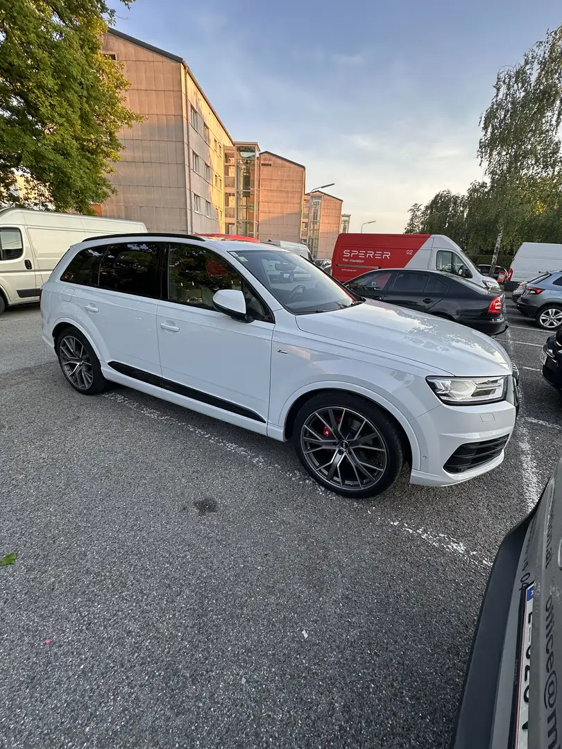 Audi Q7 3,0 TDI quattro Tiptronic S-Line luftfederung Weiß - 2