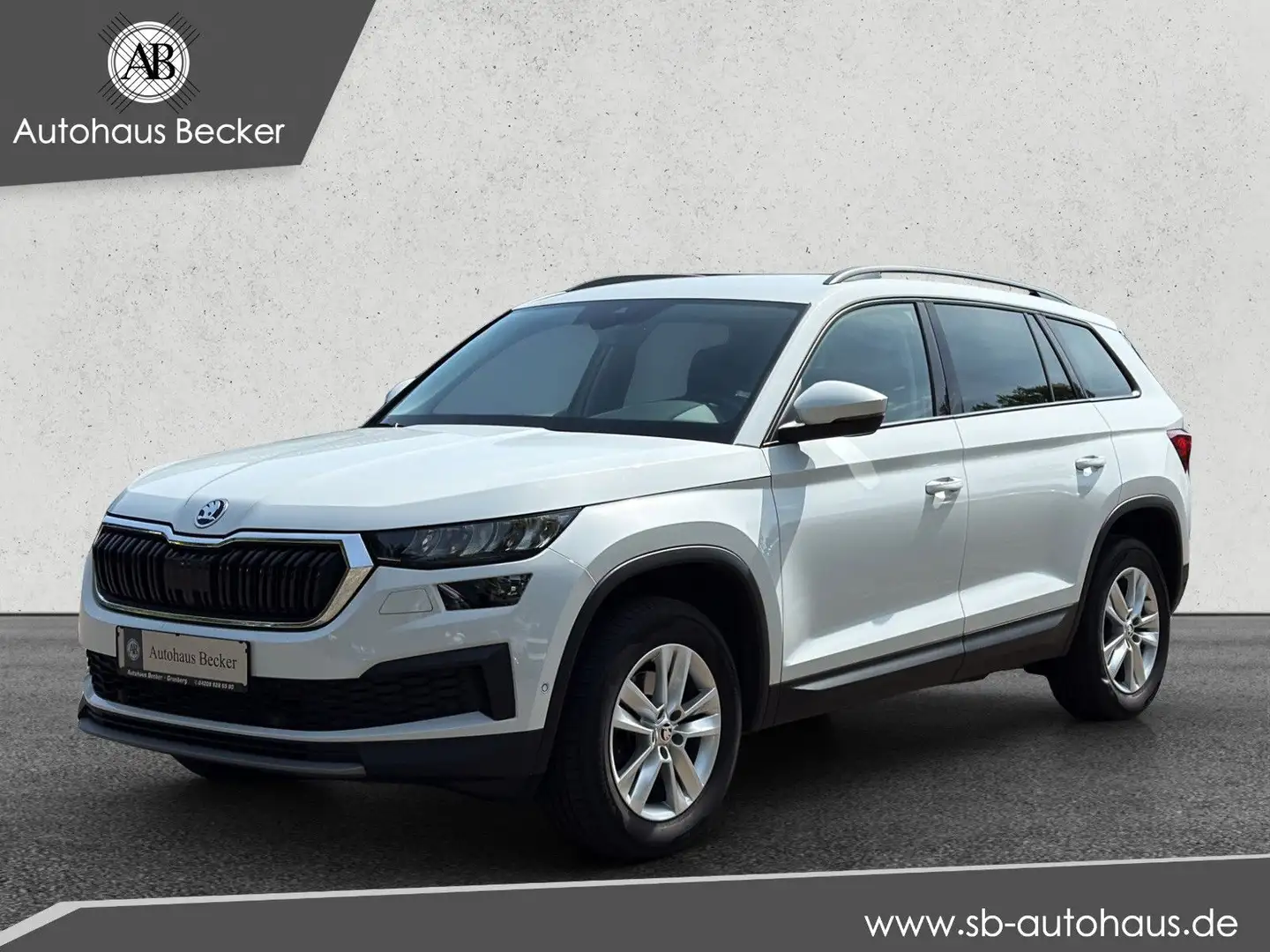 Skoda Kodiaq Ambition DSG+LED+ACC+LEDER+AHK+DIGITAL+ Blanc - 1