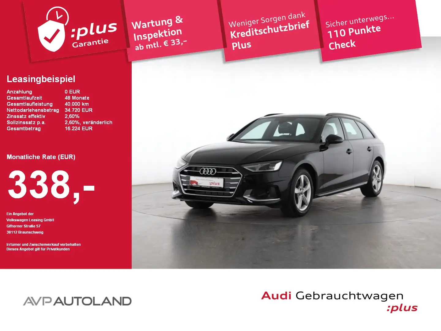 Audi A4 Avant 35 TFSI S tronic advanced MMI NAVI+ Noir - 1