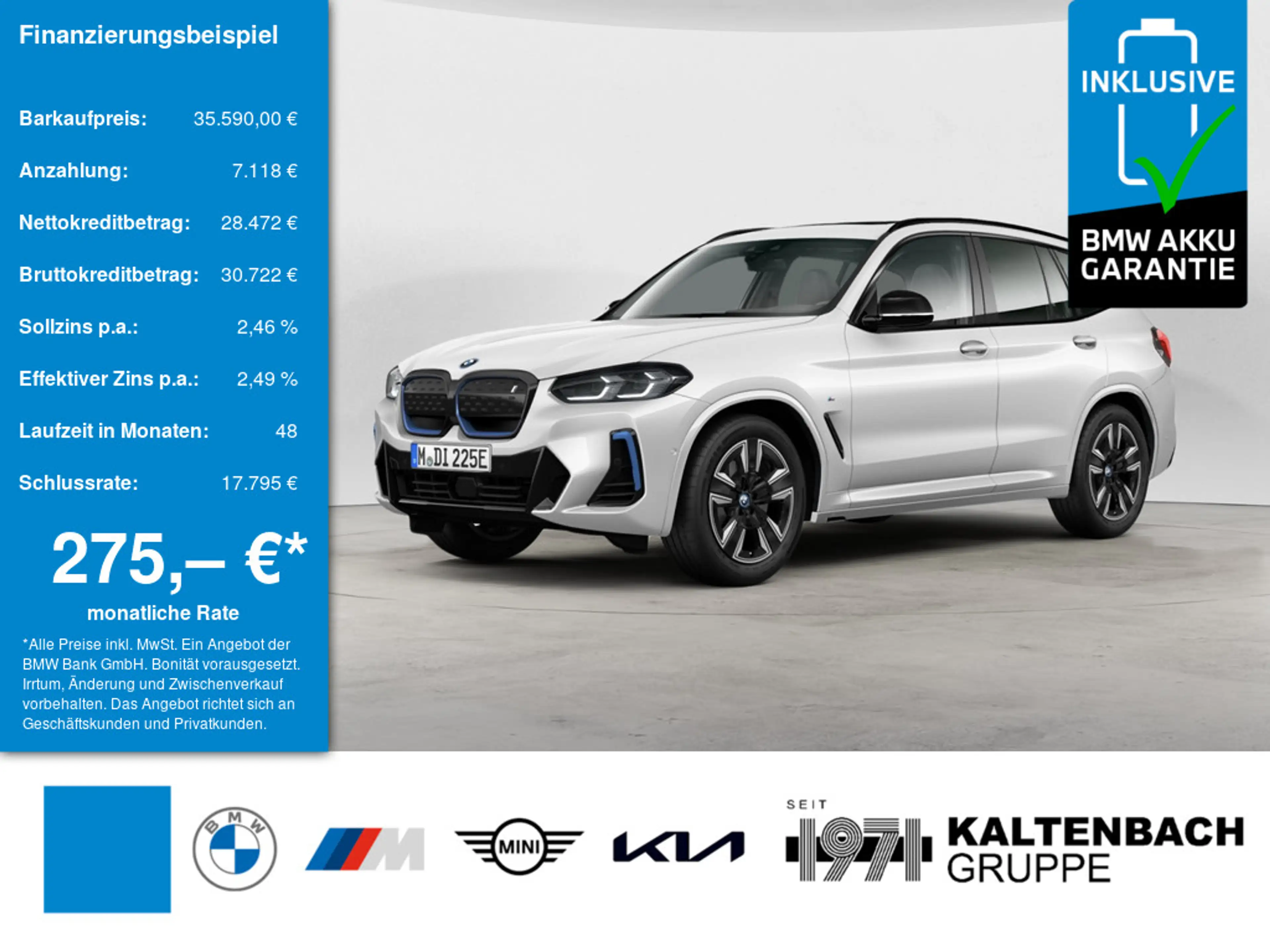 BMW iX3 Inspiring FACEL. PANO LED ACC W-LAN NAVI