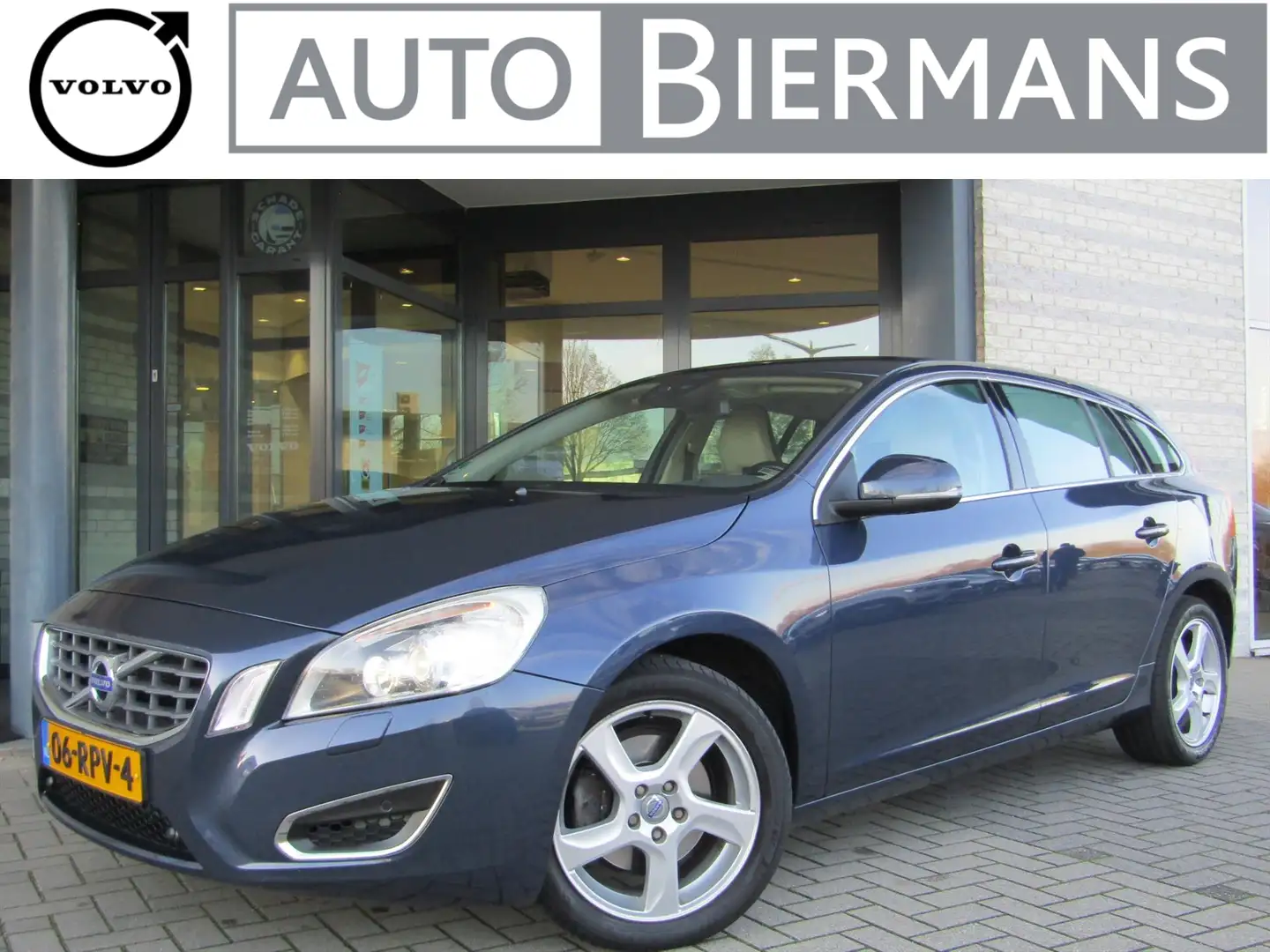 Volvo V60 1.6 T4 180PK SUMMUM | Leder | Xenon | High Perform Blauw - 1