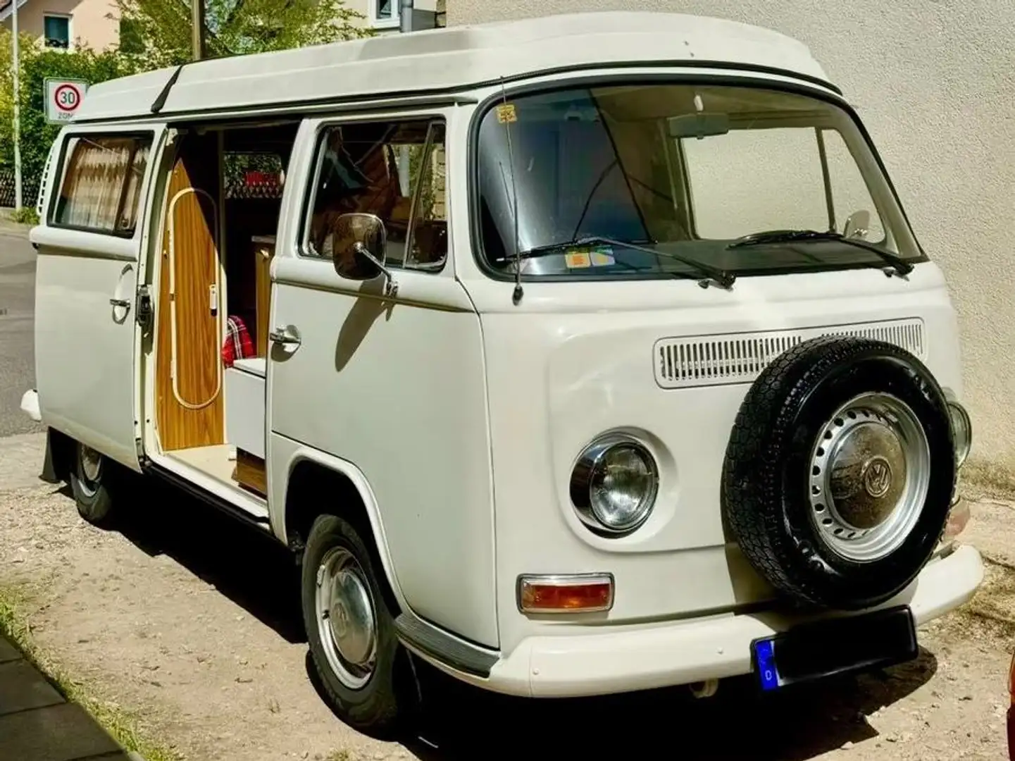 Volkswagen T2 T2ab Zwimo Bus Westfalia Madrid Camper 2. Hand Bianco - 2