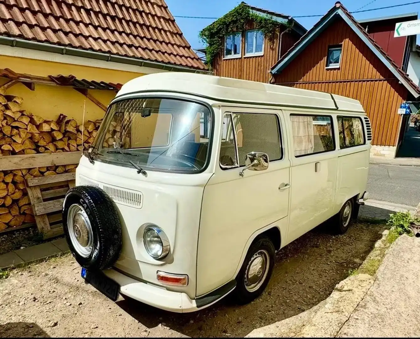 Volkswagen T2 T2ab Zwimo Bus Westfalia Madrid Camper 2. Hand Bianco - 1